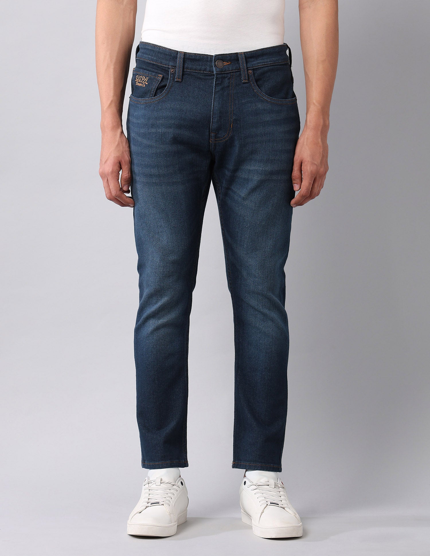 Henry Tapered Fit Blue Jeans Blue - U.S. Polo Assn. India | Large