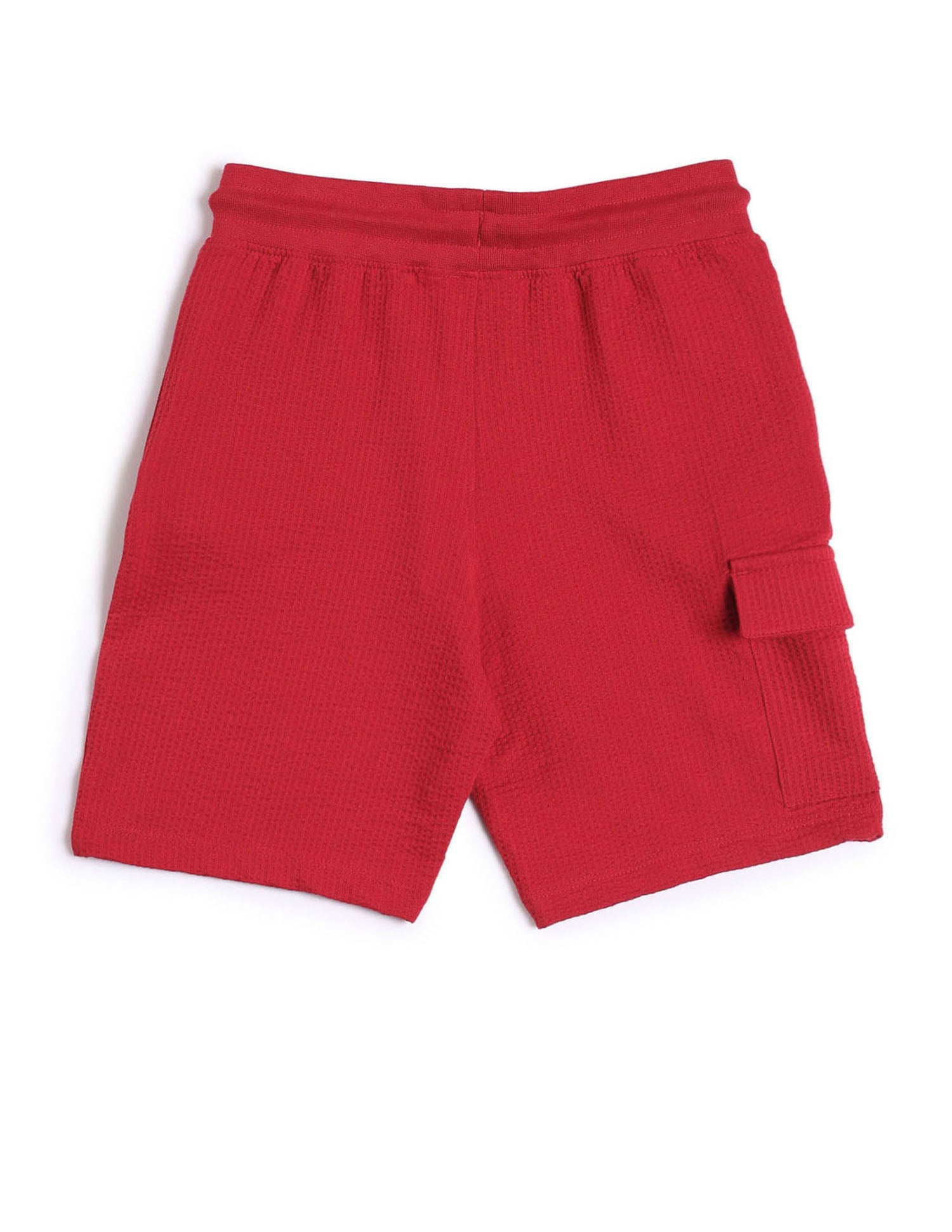 Boys Textured Shorts Medium Red - U.S. POLO ASSN. | Large