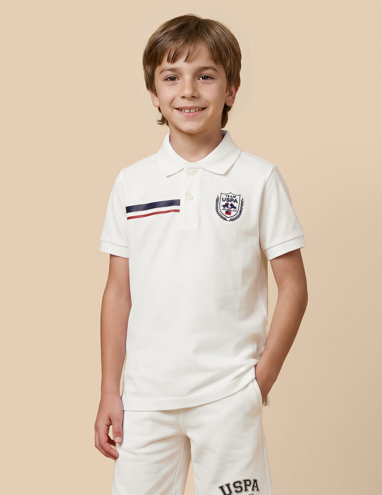 Solid Regular Fit Polo Shirt White - U.S. Polo Assn. India | Large