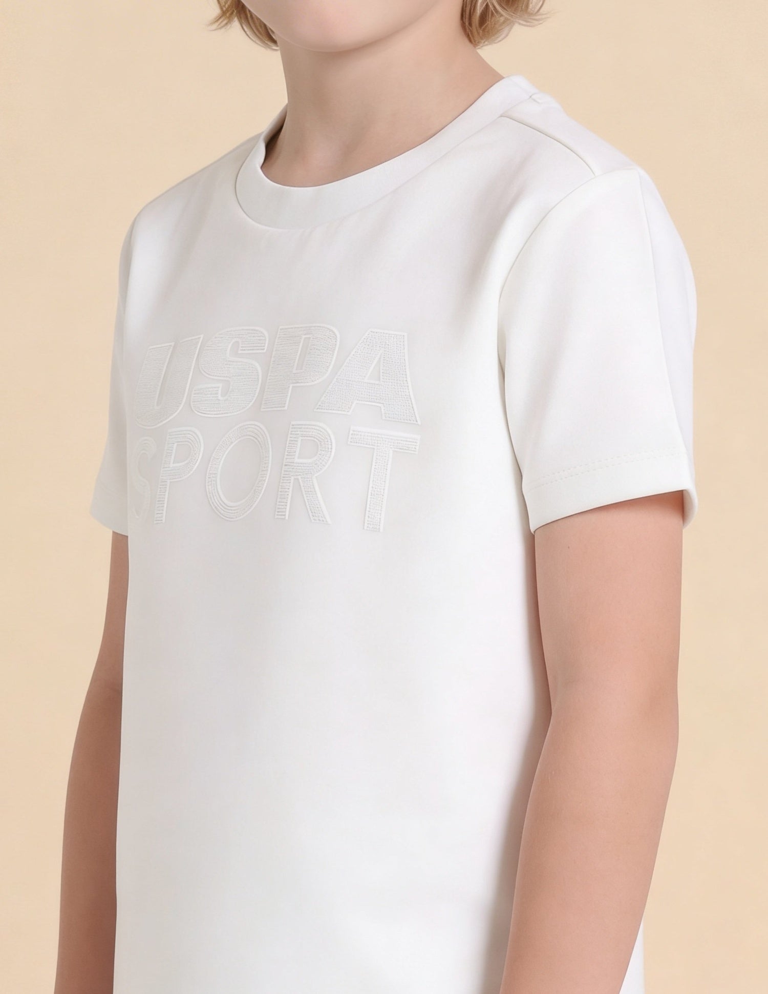 Brand Embellished Regular Fit T-Shirt White - U.S. Polo Assn. India | Large