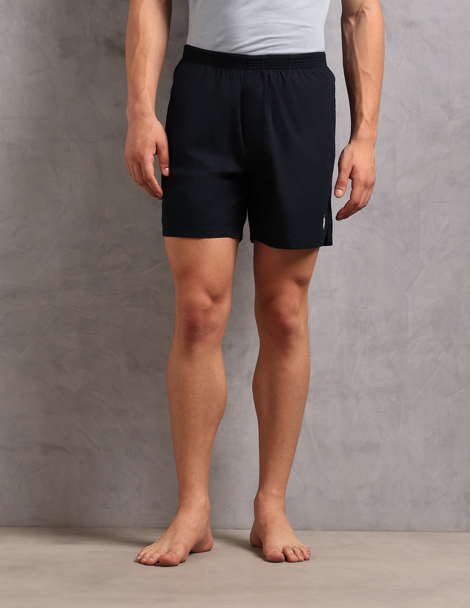 Solid Breathable OEX13 Boxers - Pack Of 1 Navy - U.S. Polo Assn. India | Large