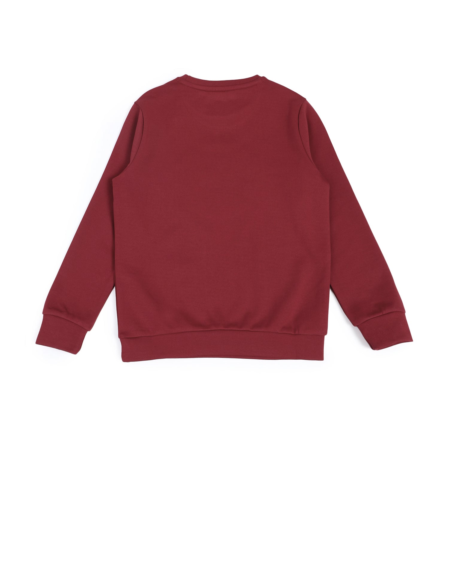 Boys Brand Embossed Regular Fit Sweatshirt Maroon - U.S. POLO ASSN. | Large