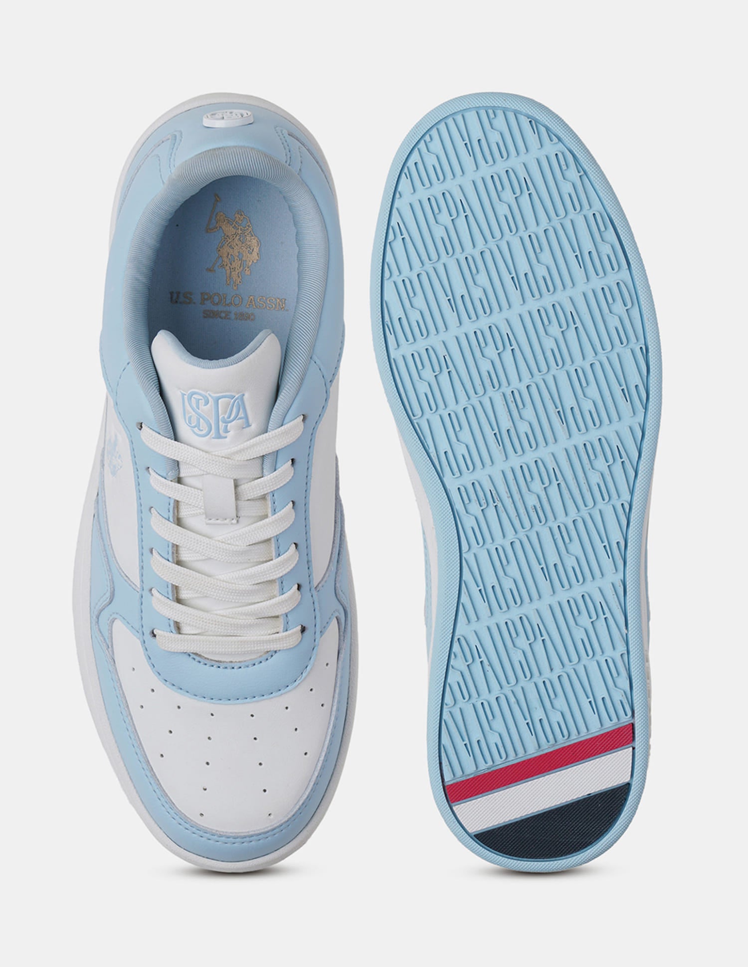 Women Nova 2.0 Lace Up Sneakers Light Blue - U.S. Polo Assn. India | Large