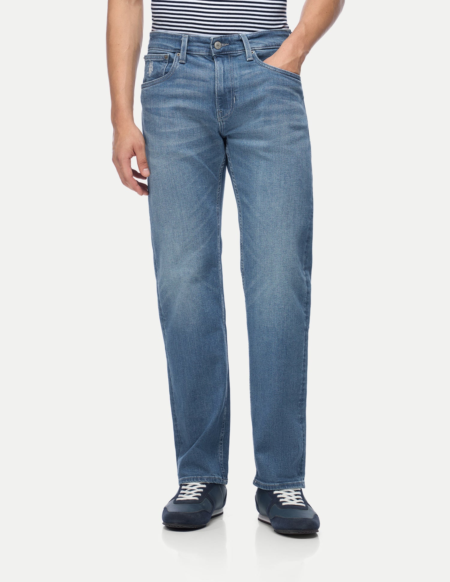 Mason Regular Straight Fit Blue Jeans Light Blue - U.S. Polo Assn. India | Large