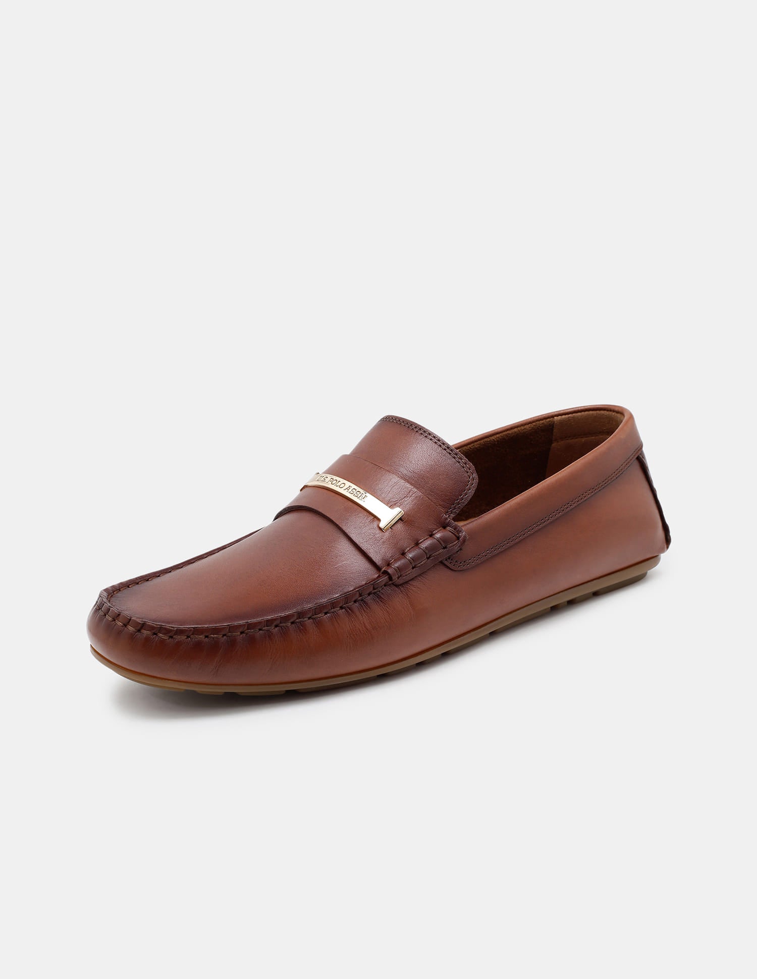 Leather Inigo Loafers Tan - U.S. Polo Assn. India | Large