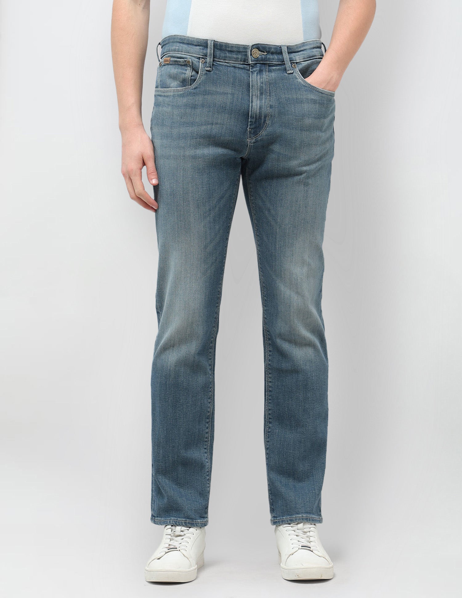 Harold Slim Straight Fit Blue Jeans Blue - U.S. POLO ASSN. | Large