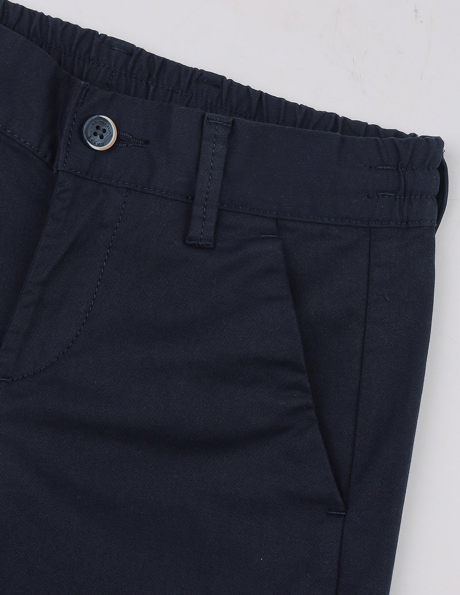 Twill Slim Fit Trousers Navy - U.S. Polo Assn. India | Large