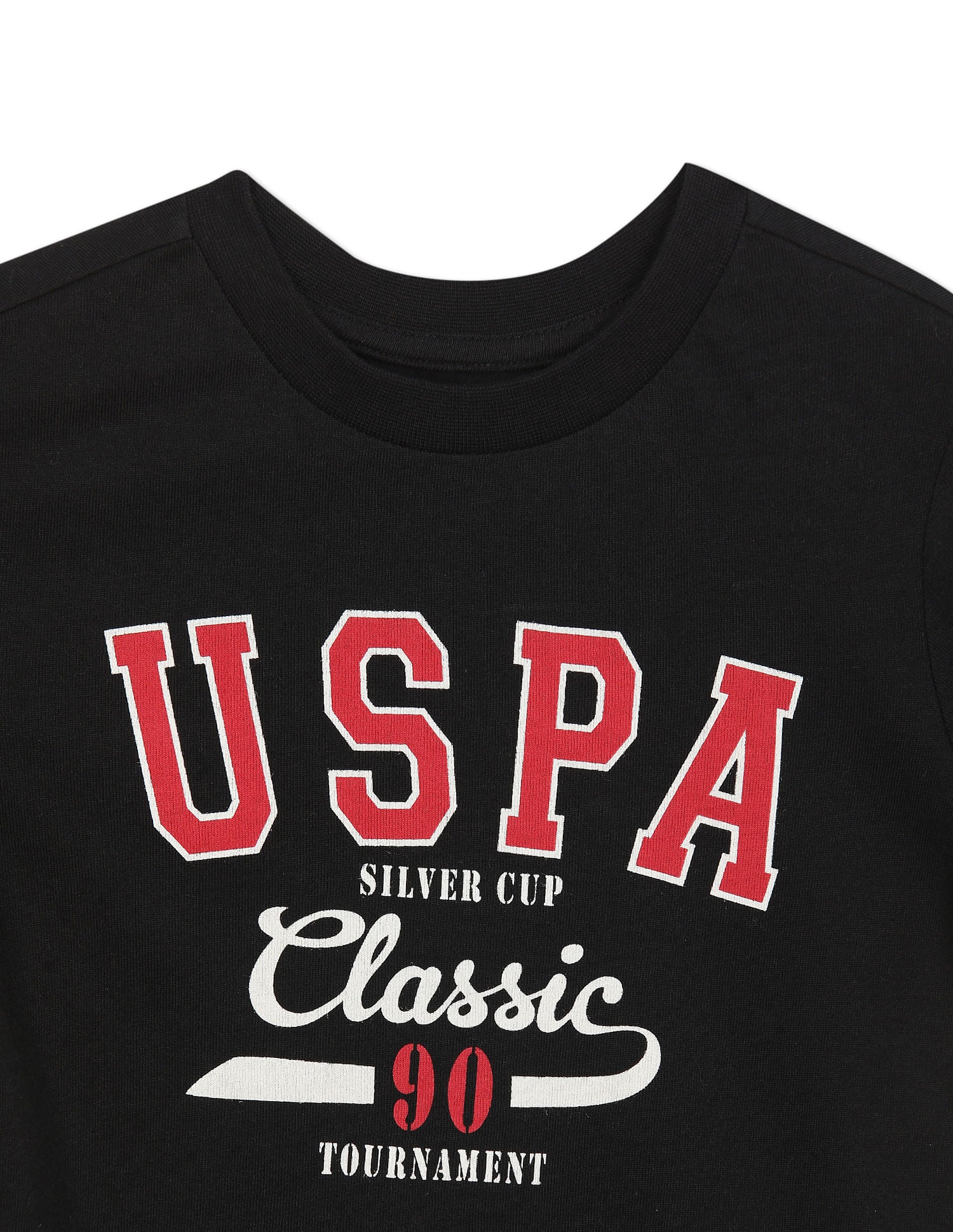 Boys Assorted Cotton Brand Print T-Shirt - Pack Of 2 Red and Black - U.S. POLO ASSN. | Large