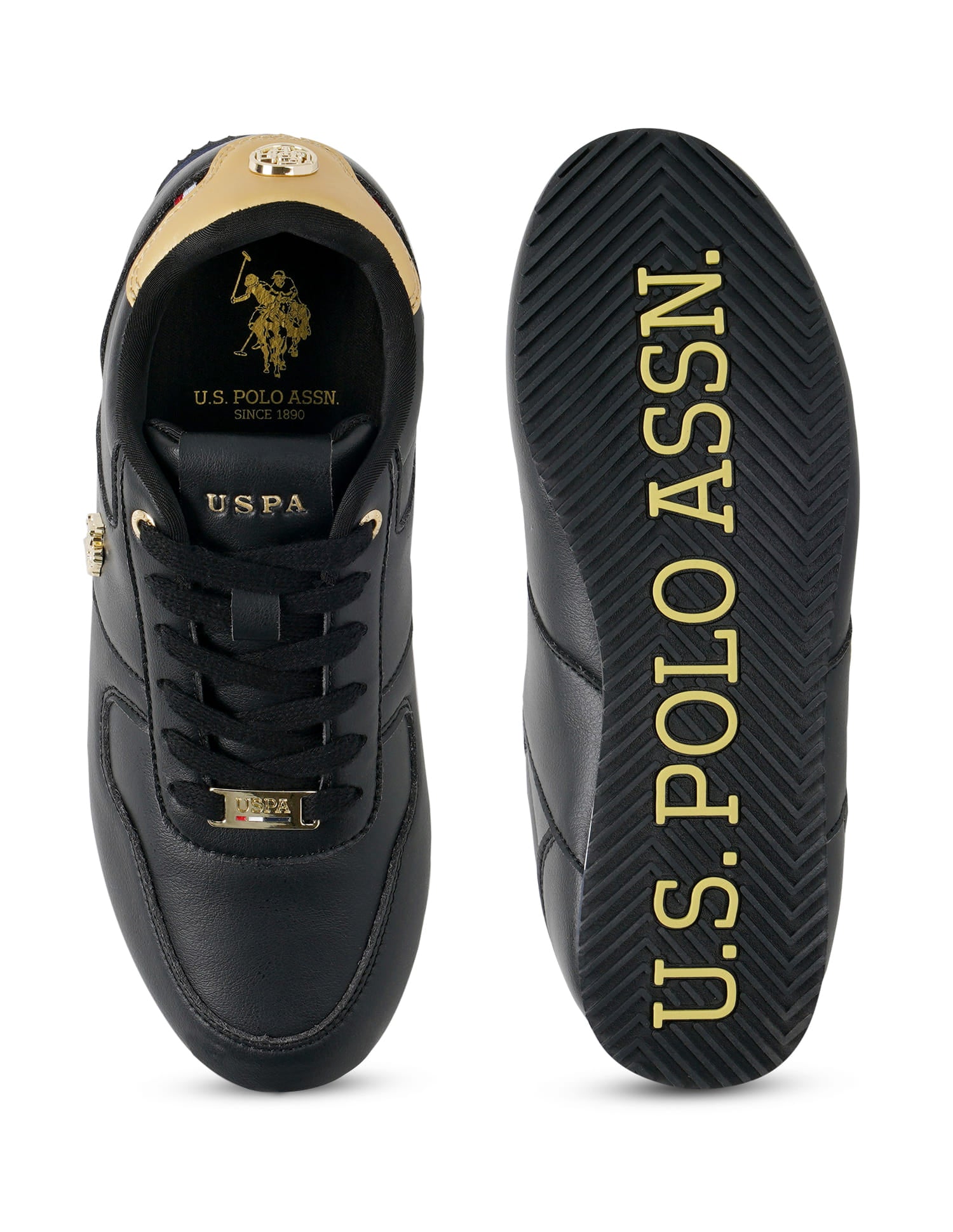 Sorrento Retro Sneakers Shoes Black - U.S. Polo Assn. India | Large