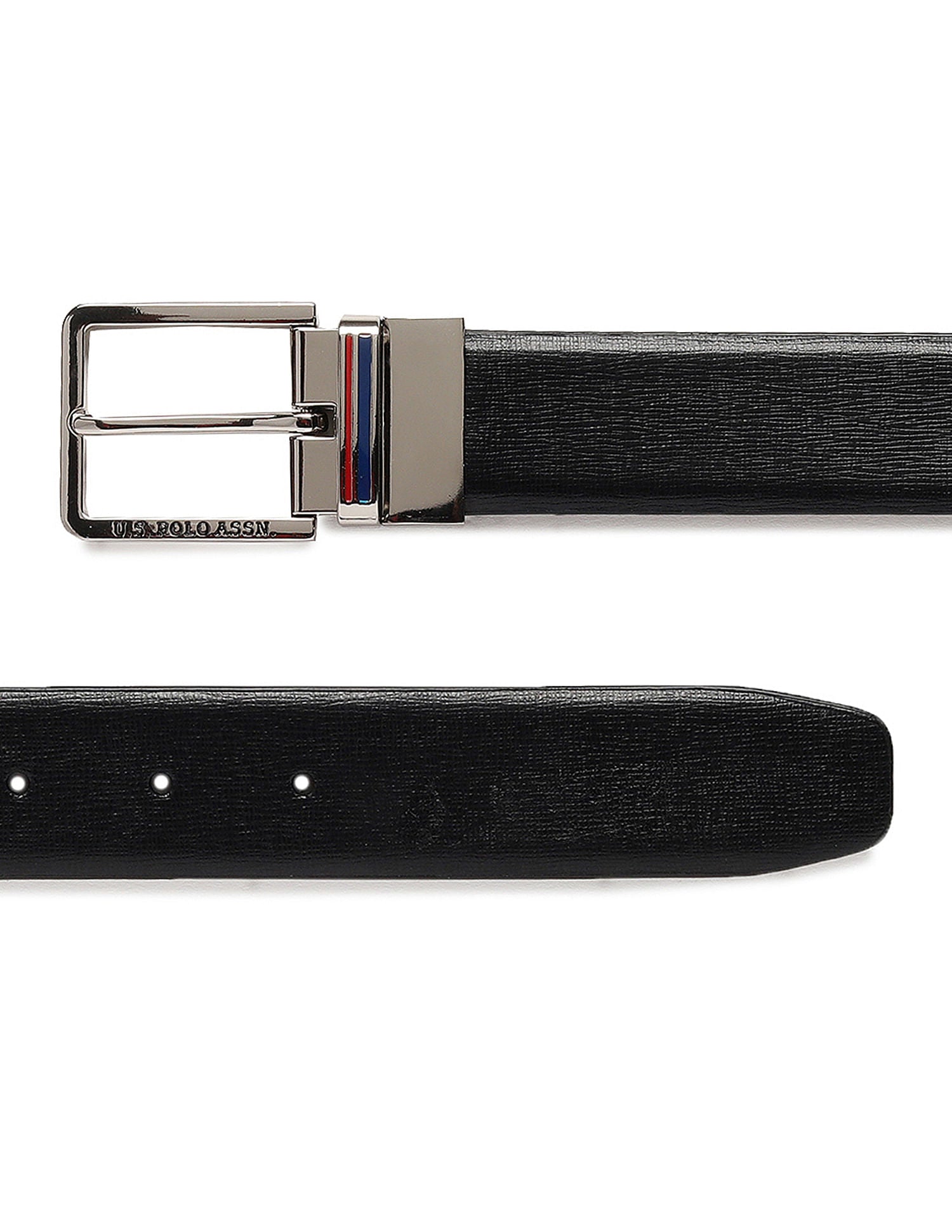 Solid Reversible Belt Black - U.S. POLO ASSN. | Large