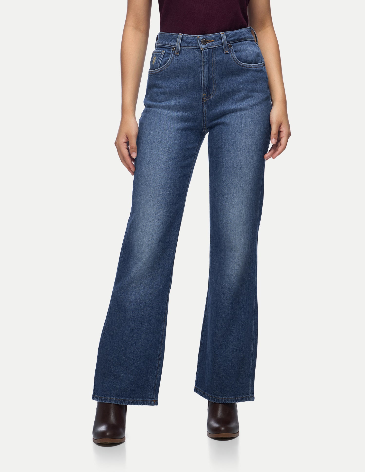 Bootcut Fit Blue Jeans Dark Blue - U.S. Polo Assn. India | Large