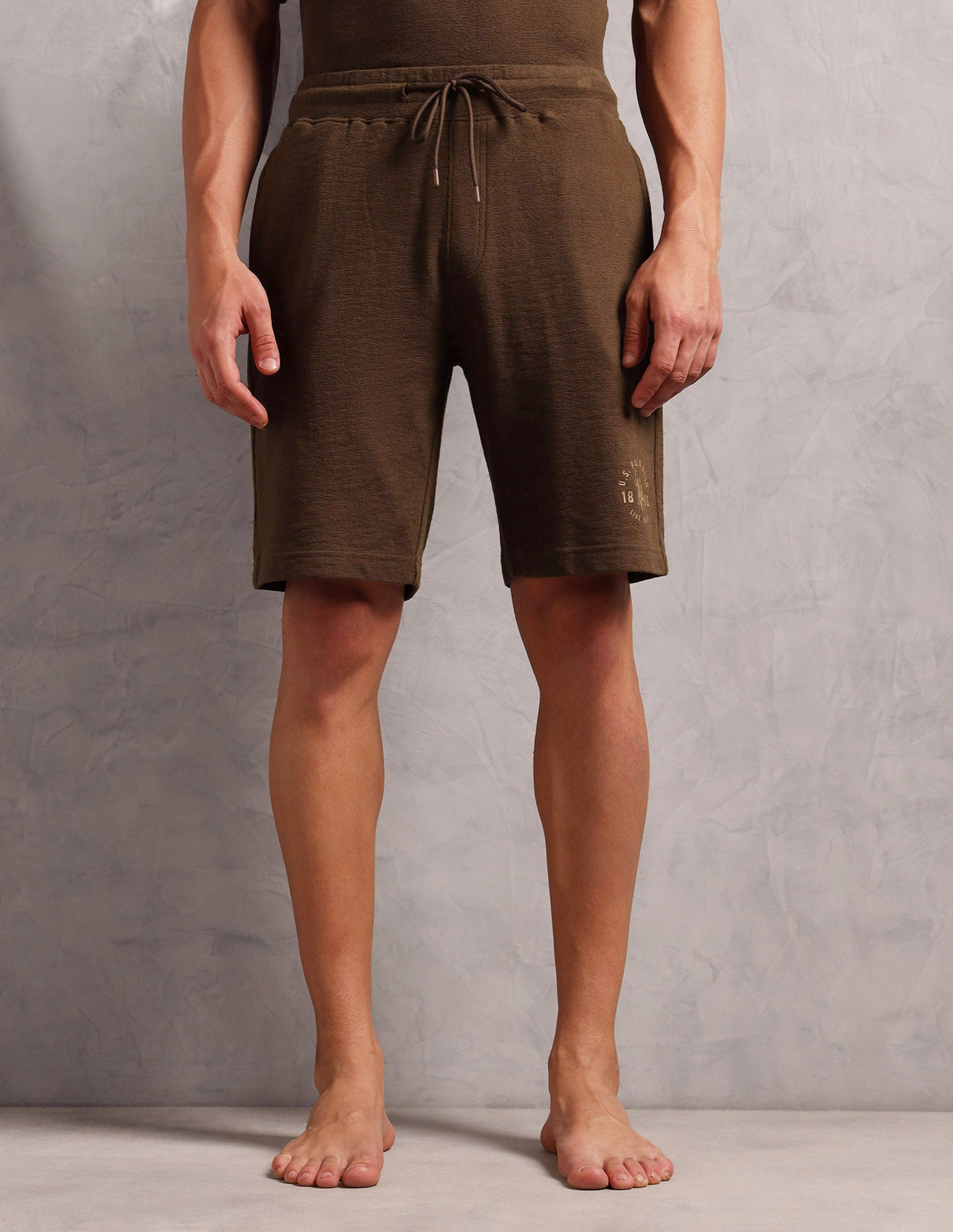Breathable Regular Fit PS002 Lounge Shorts - Pack Of 1 Chestnut - U.S. POLO ASSN. | Large