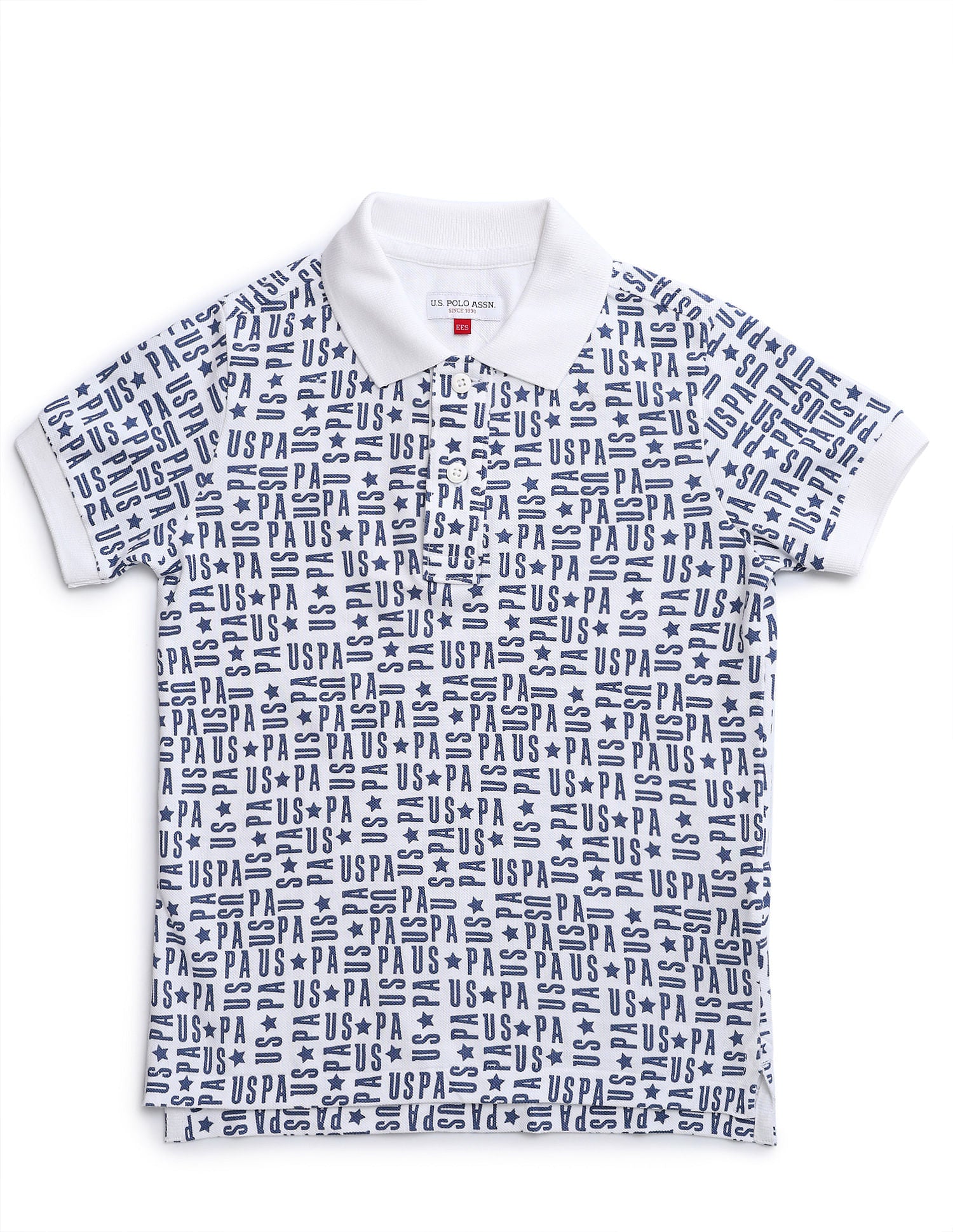 Regular fit Printed Polo Shirt White - U.S. Polo Assn. India | Large
