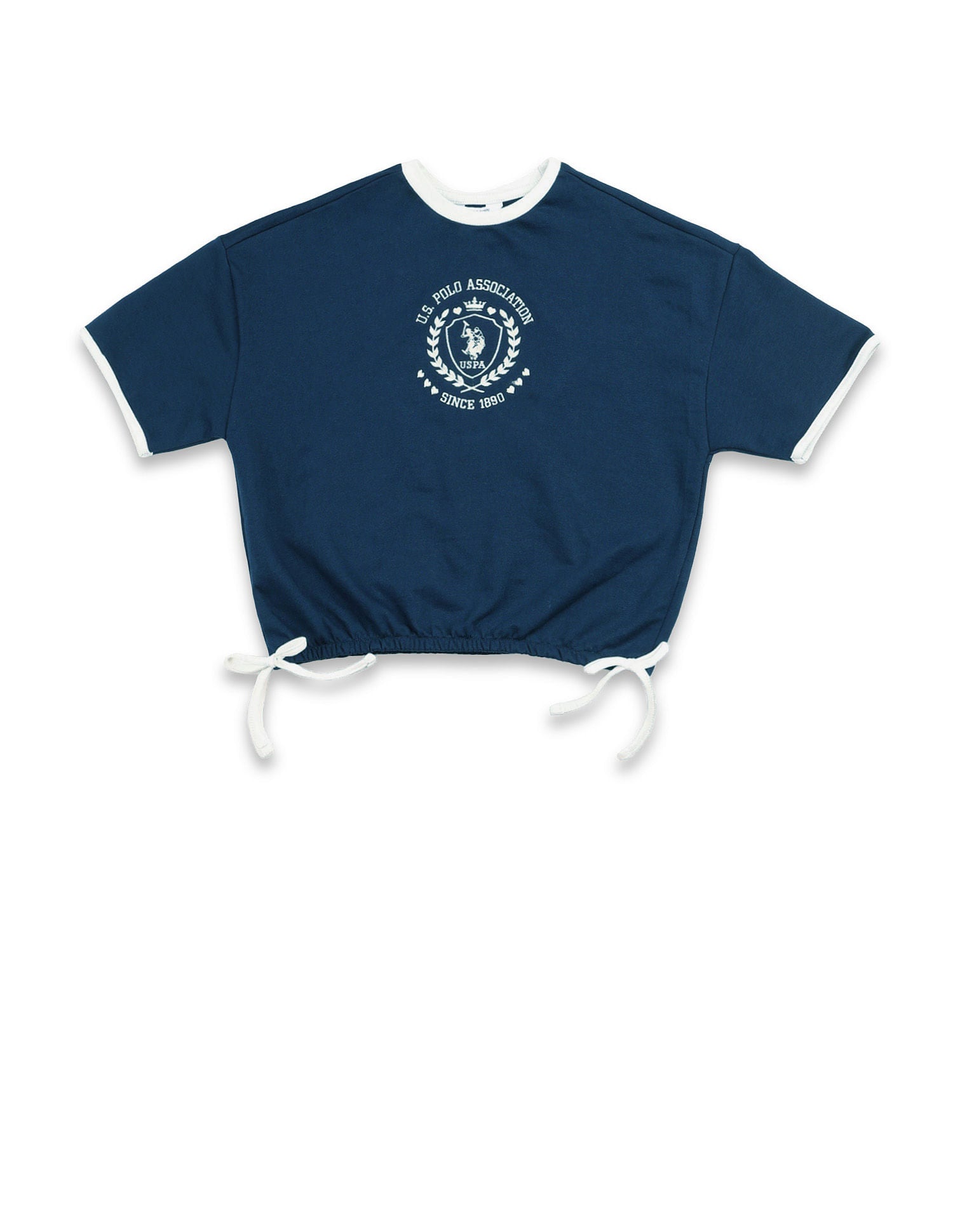 Girls Brand Printed T-Shirt Navy - U.S. POLO ASSN. | Large
