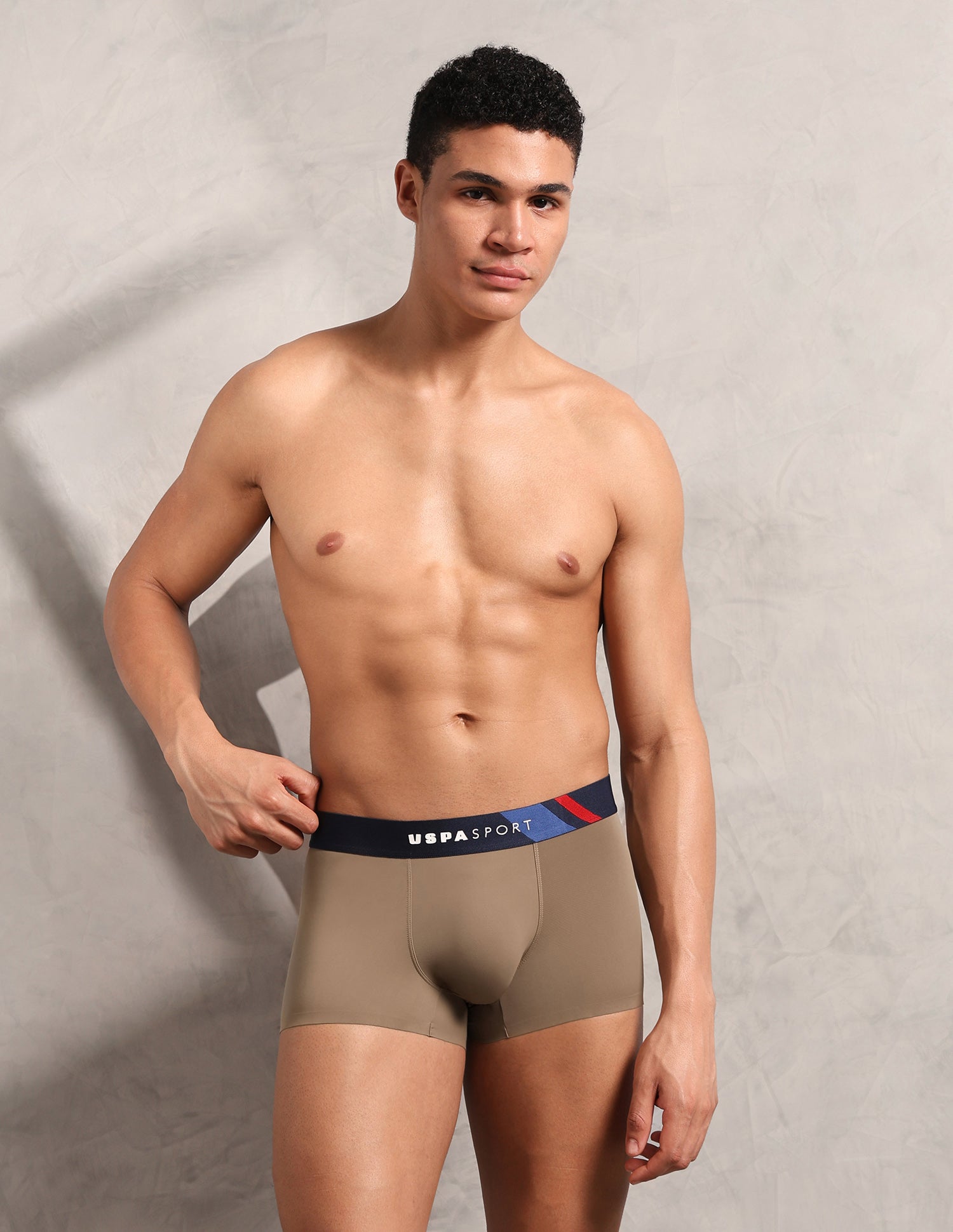 High Stretch Seamless RT001 Trunk Light Brown - U.S. Polo Assn. India | Large