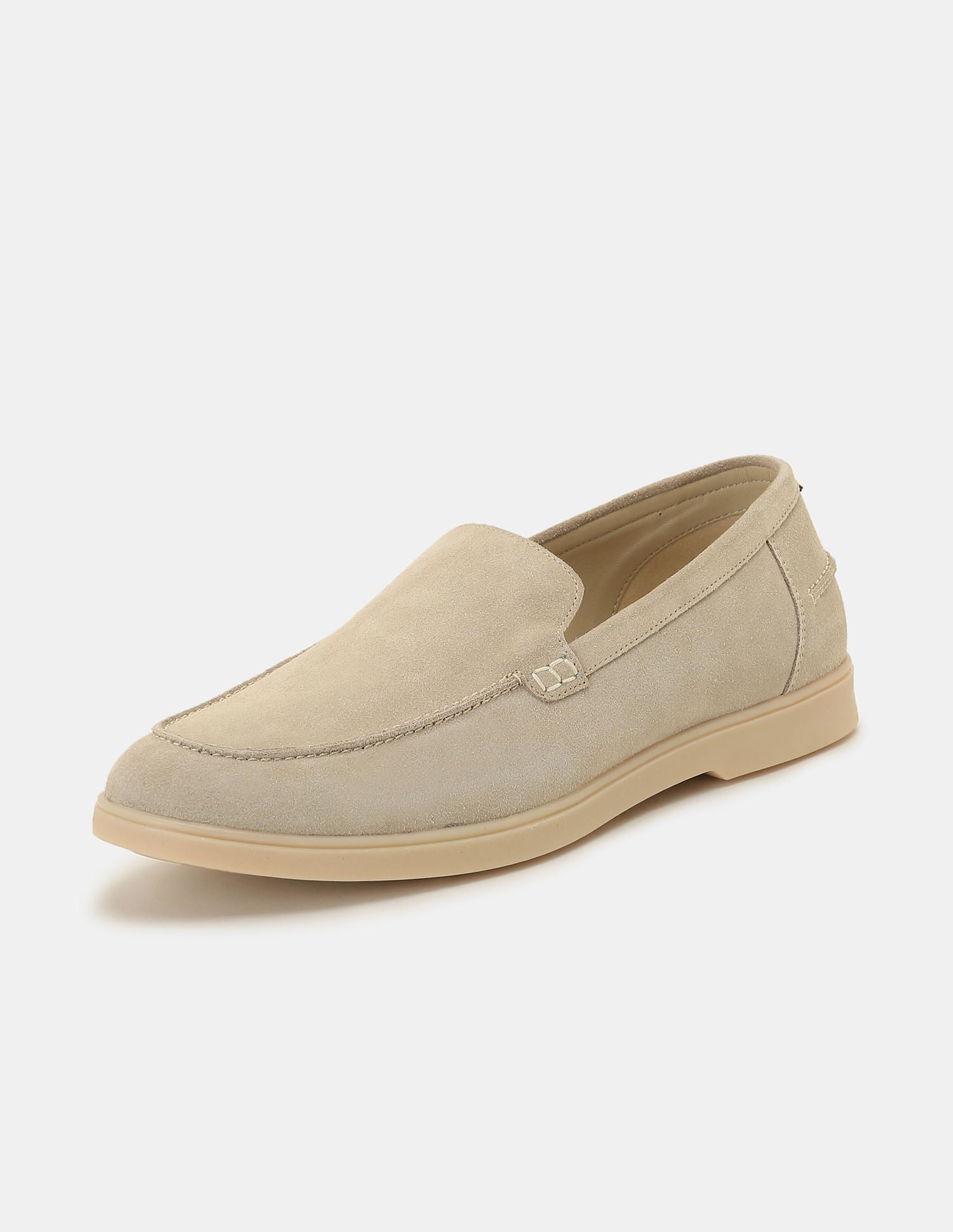 Men Round Toe Mael Slip-On Shoes Beige - U.S. Polo Assn. India | Large