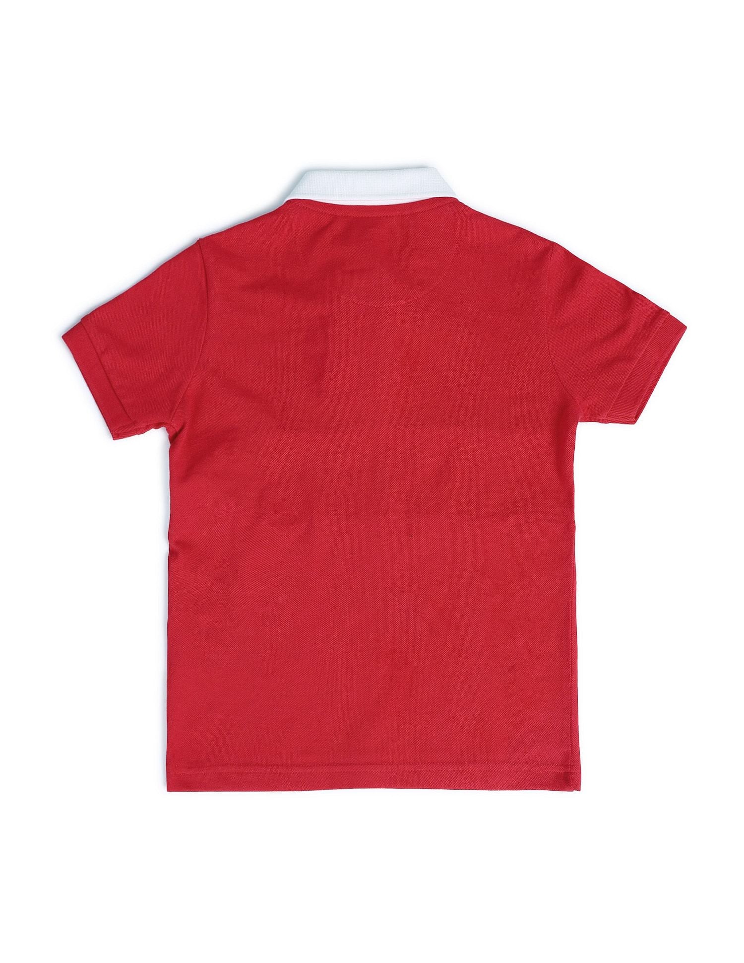 Boys Brand Printed Polo Shirt Medium Red - U.S. POLO ASSN. | Large