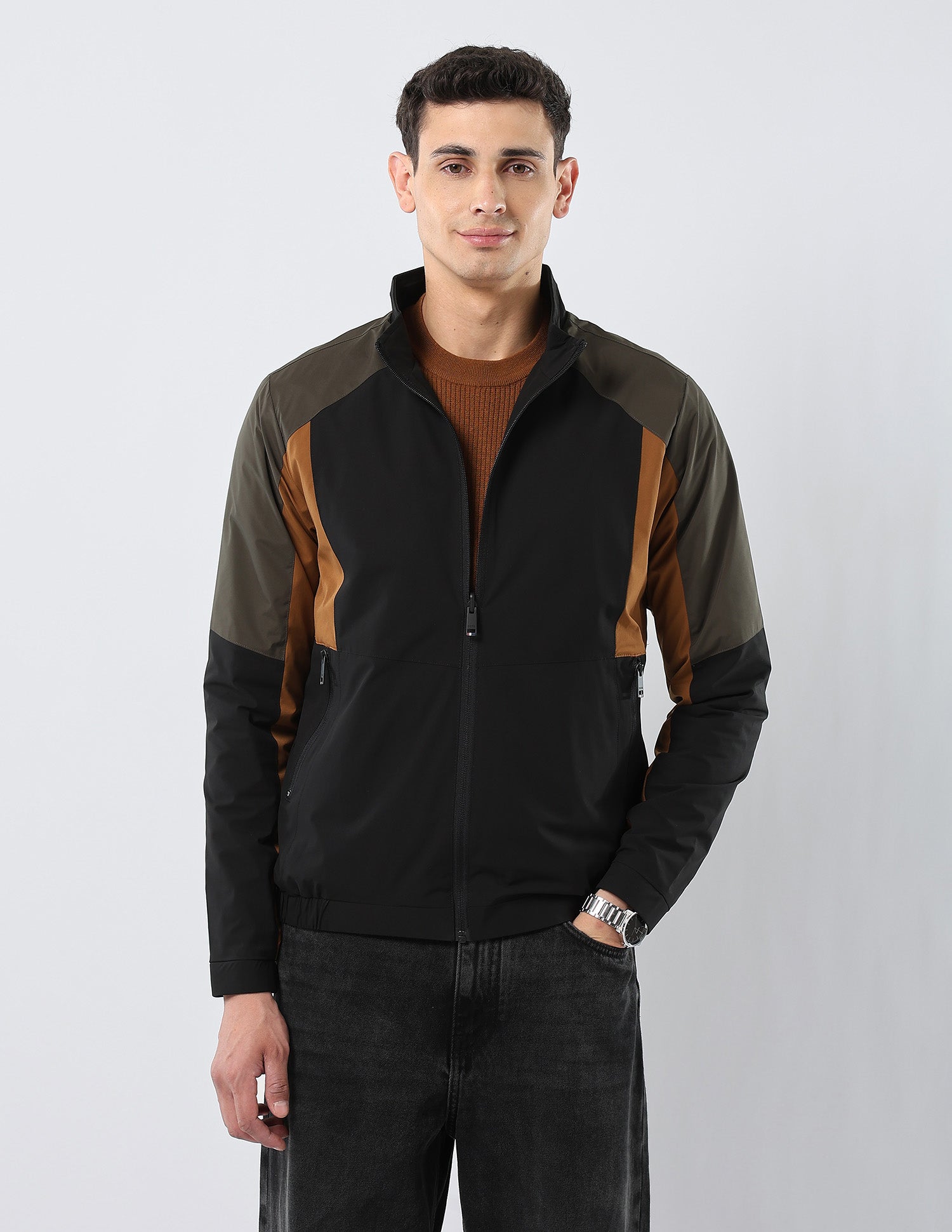 Colour Blocked Reversible Jacket Black - U.S. POLO ASSN. | Large