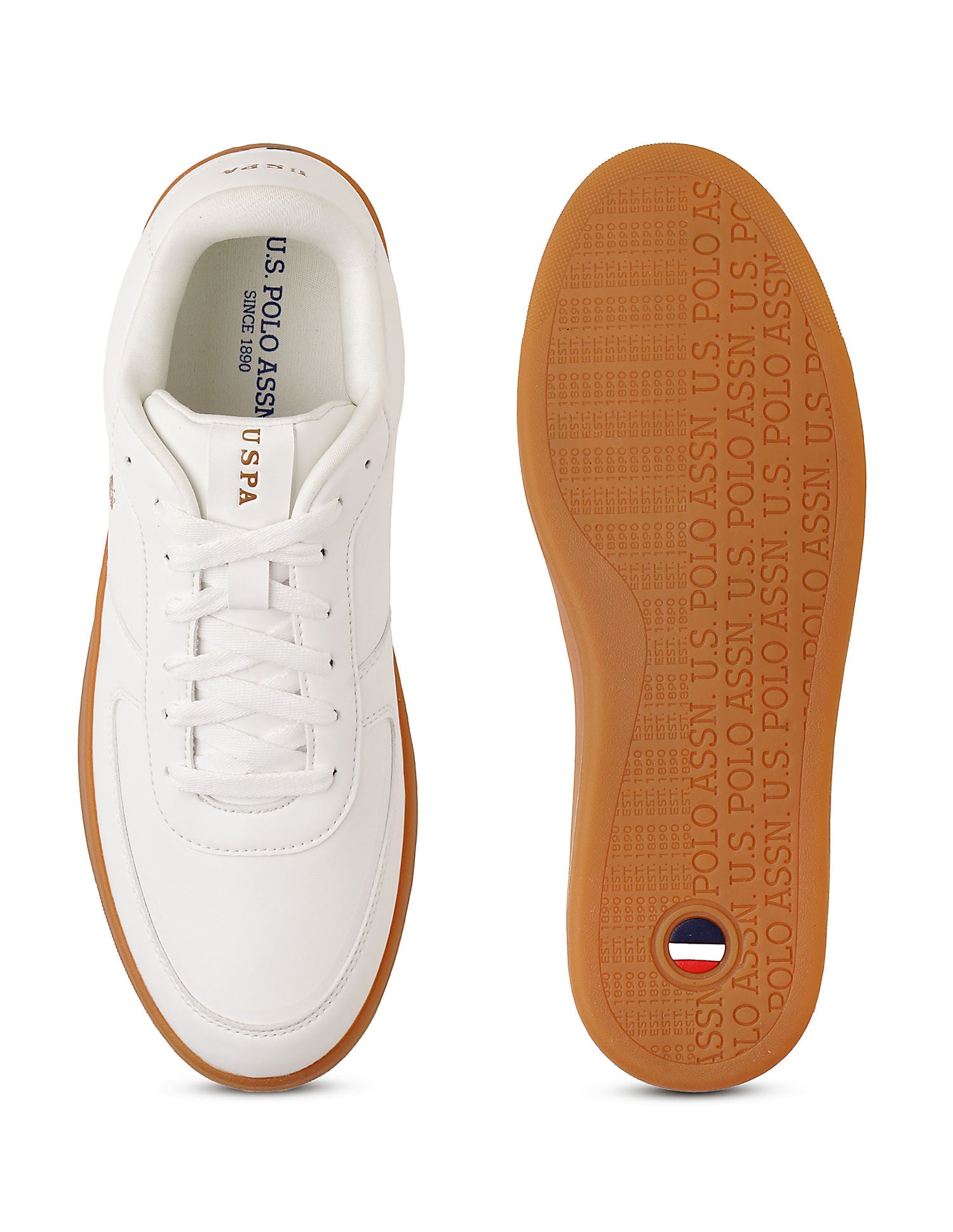 Men Reiner Beige Retro Court Sneakers Beige - U.S. POLO ASSN. | Large