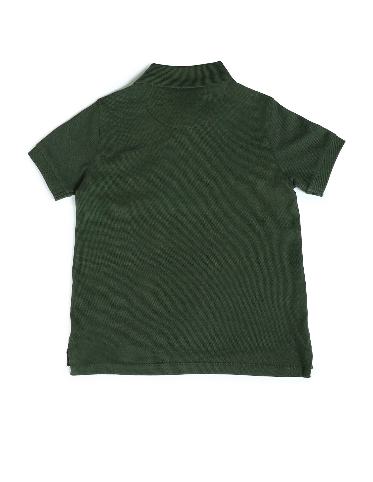 Boys Graphic Printed Regular Fit Polo Shirts Kombu Green - U.S. Polo Assn. India | Large