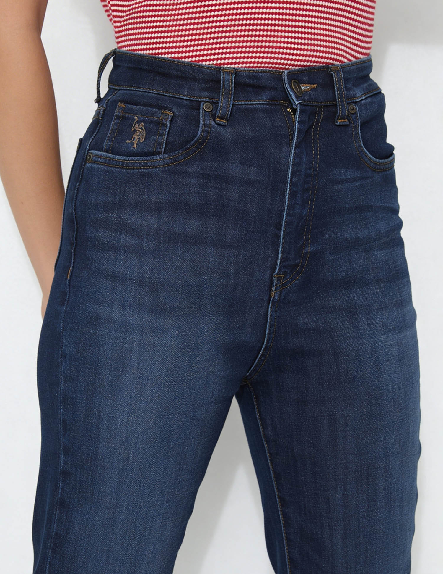 Ultra-High Rise Bootcut Jeans Blue - U.S. Polo Assn. India | Large