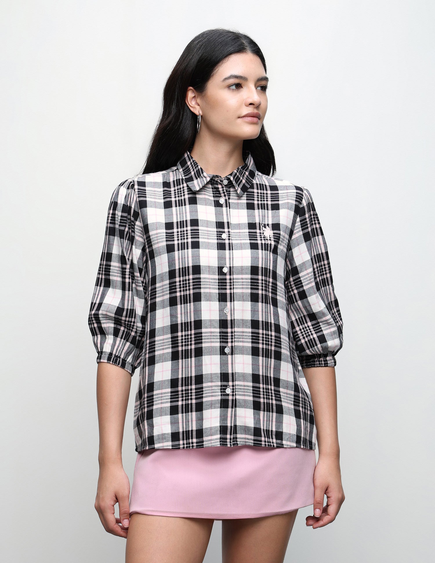 Plaid Checked Regular Fit Shirt Multicolour - U.S. Polo Assn. India | Large