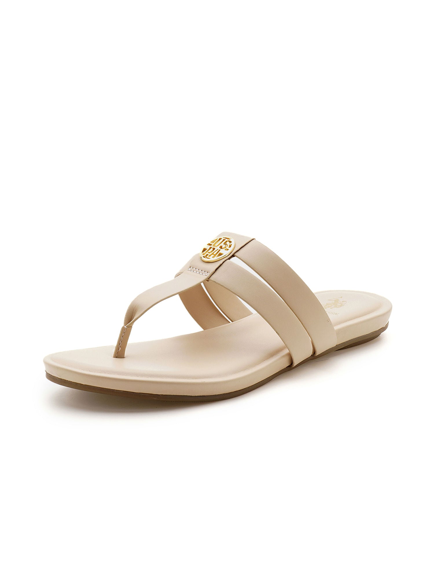 Women Micky Solid Flats Nude - U.S. POLO ASSN. | Large