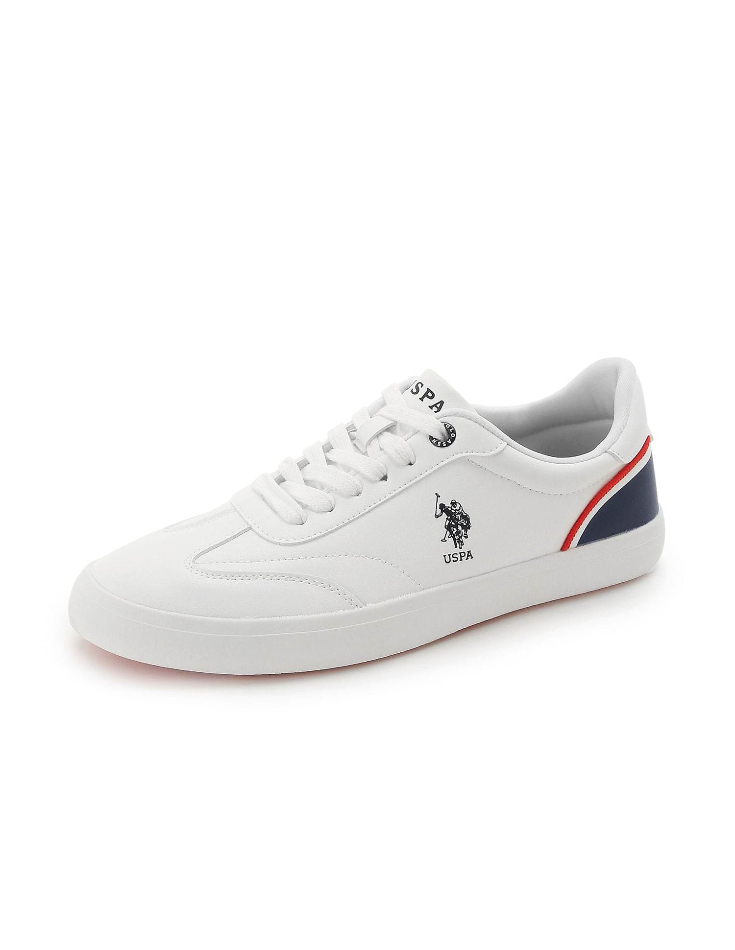 Men Solid Oskar 2.0 Sneakers Off White - U.S. Polo Assn. India | Large
