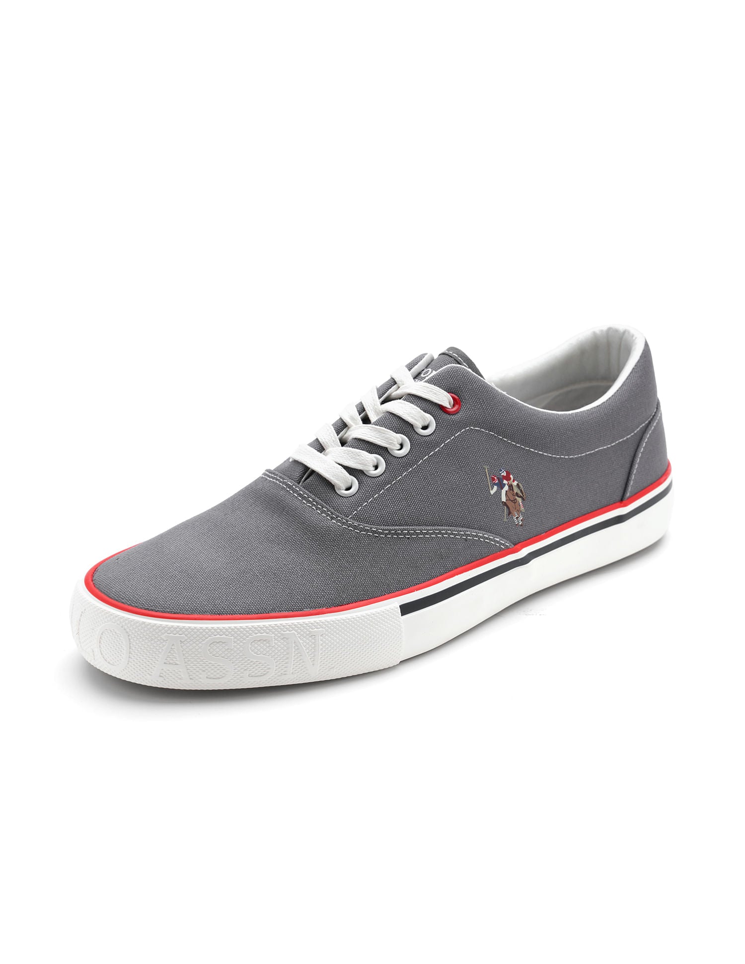 Men Clyde Solid Sneakers Grey - U.S. POLO ASSN. | Large