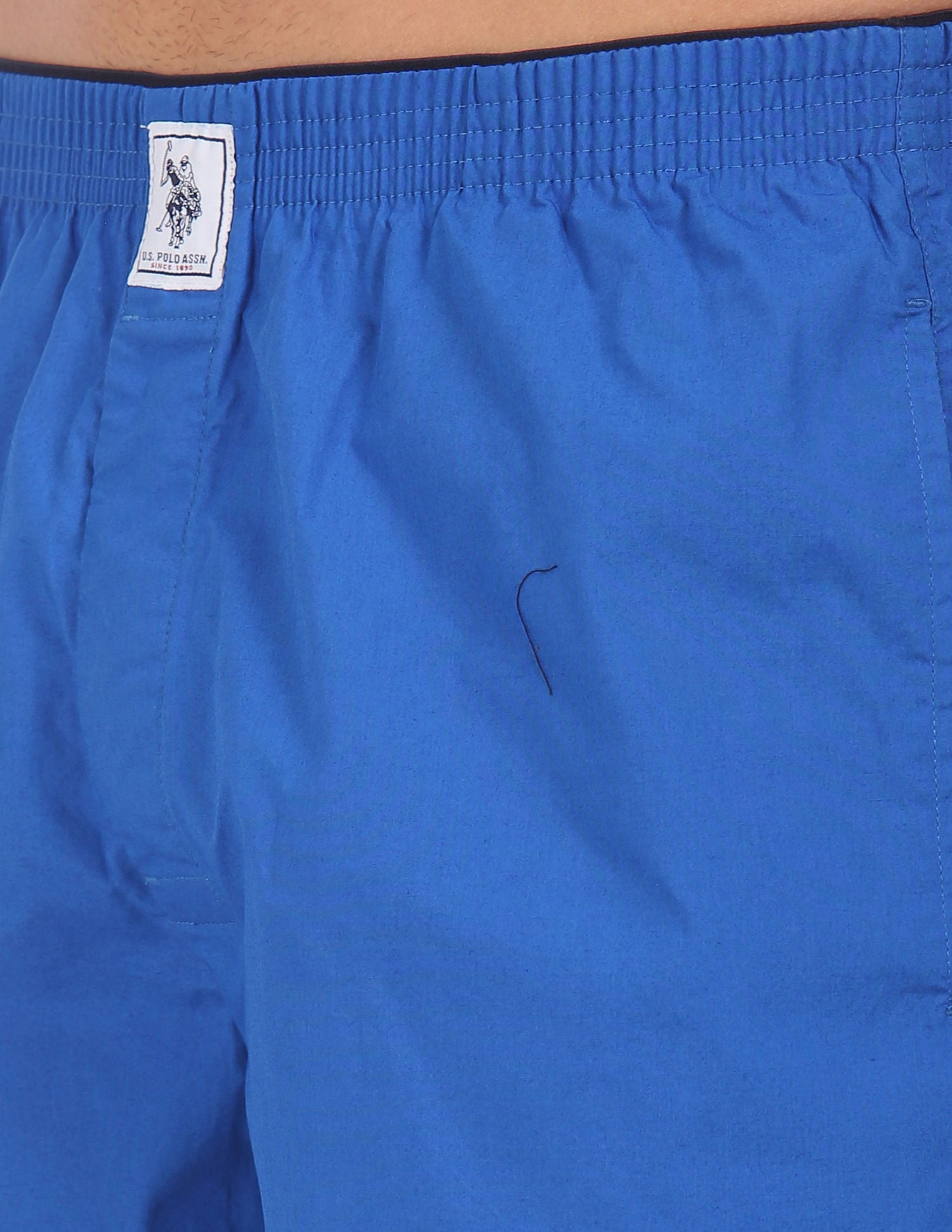 Men Mid. Blue IYAA Comfort Fit solid Cotton Boxers - Pack Of 1 Mid Blue - U.S. POLO ASSN. | Large