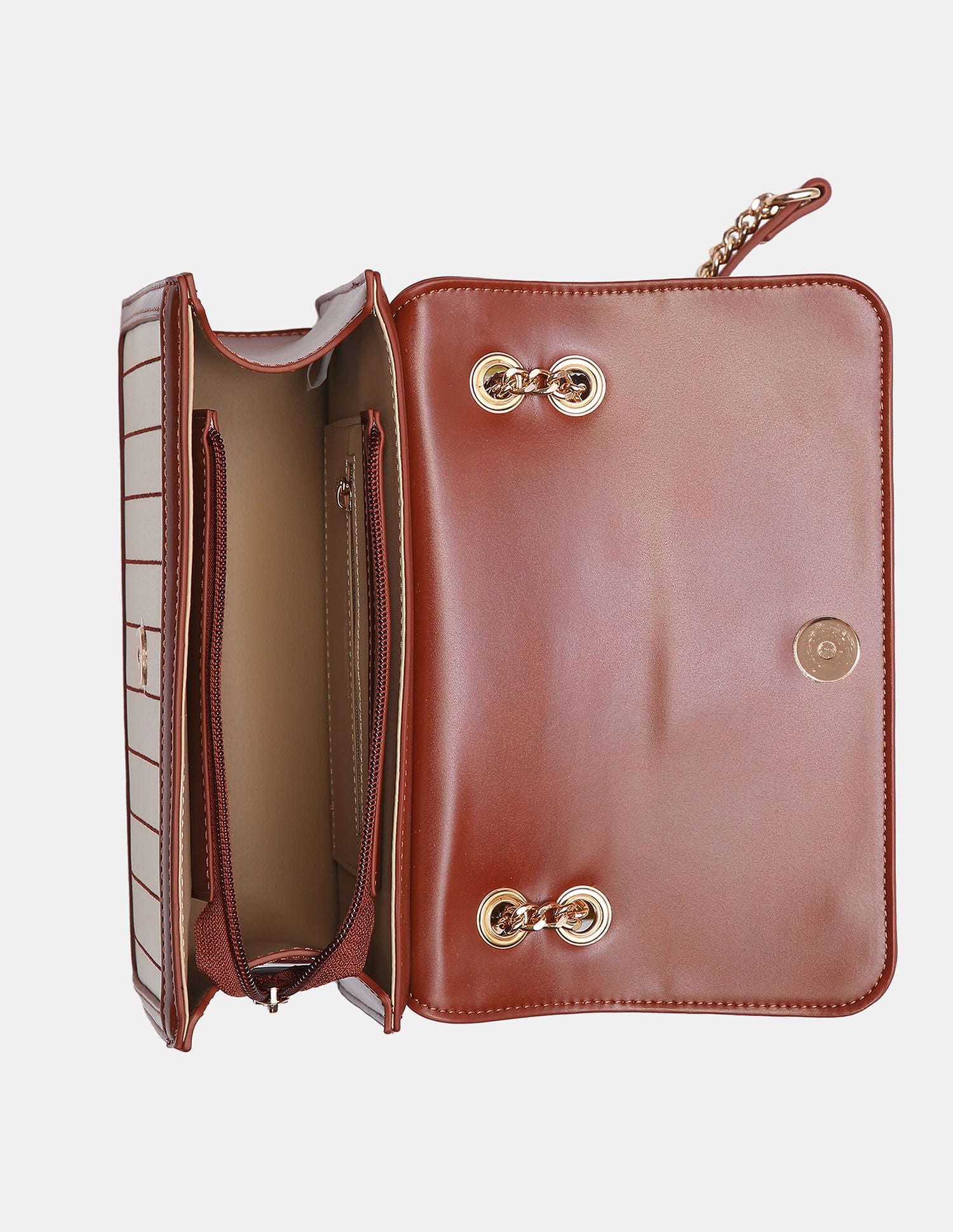 Women Babette Horsebit Compact Sling Bag Tan - U.S. POLO ASSN. | Large