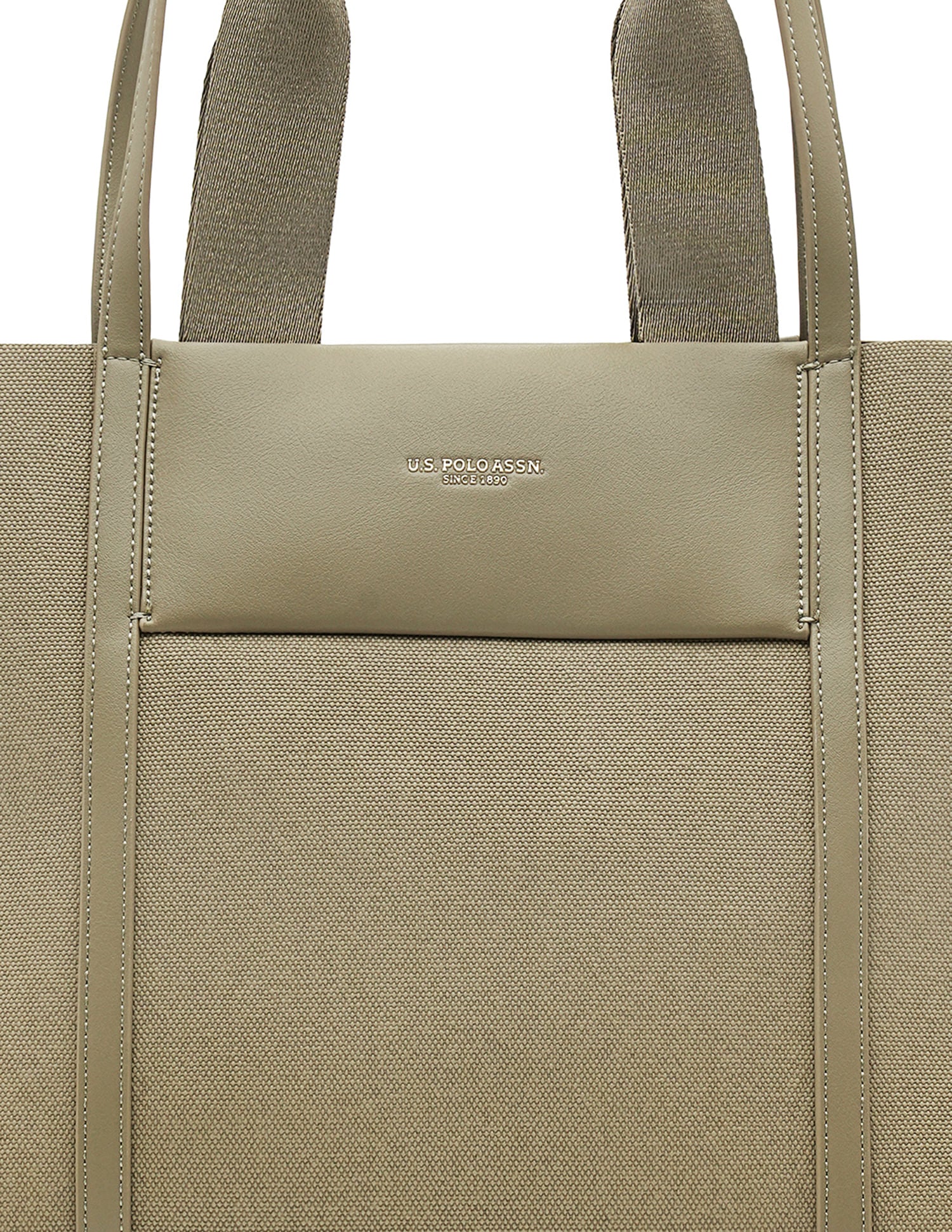 Nora Monogram Tote Bag Olive - U.S. Polo Assn. India | Large