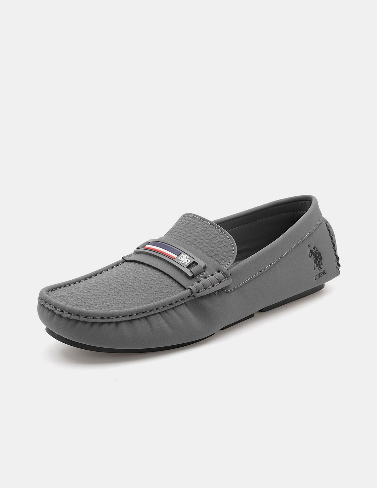 Men Teno Textured Loafer Grey - U.S. Polo Assn. India | Large