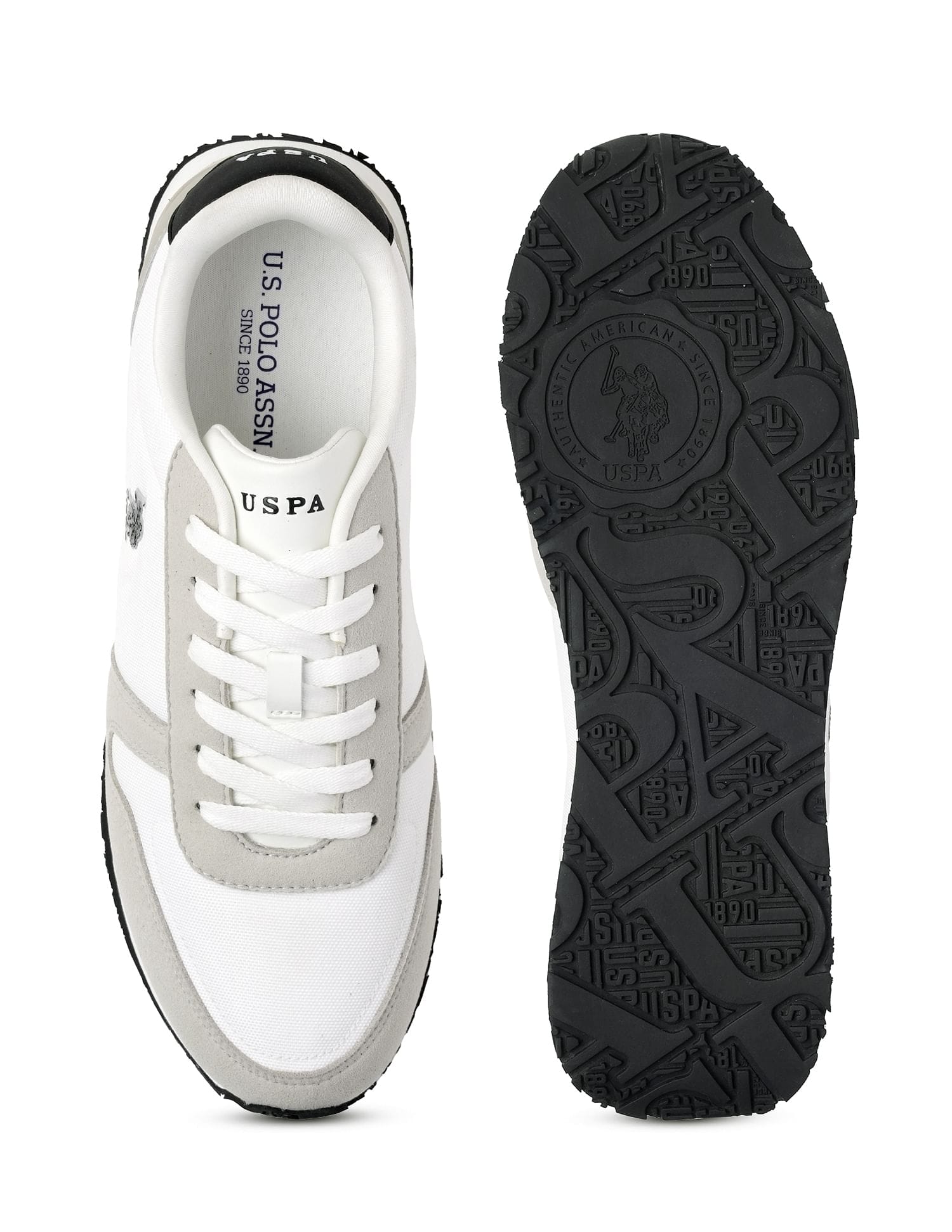 Regon Suede Sneakers White - U.S. Polo Assn. India | Large