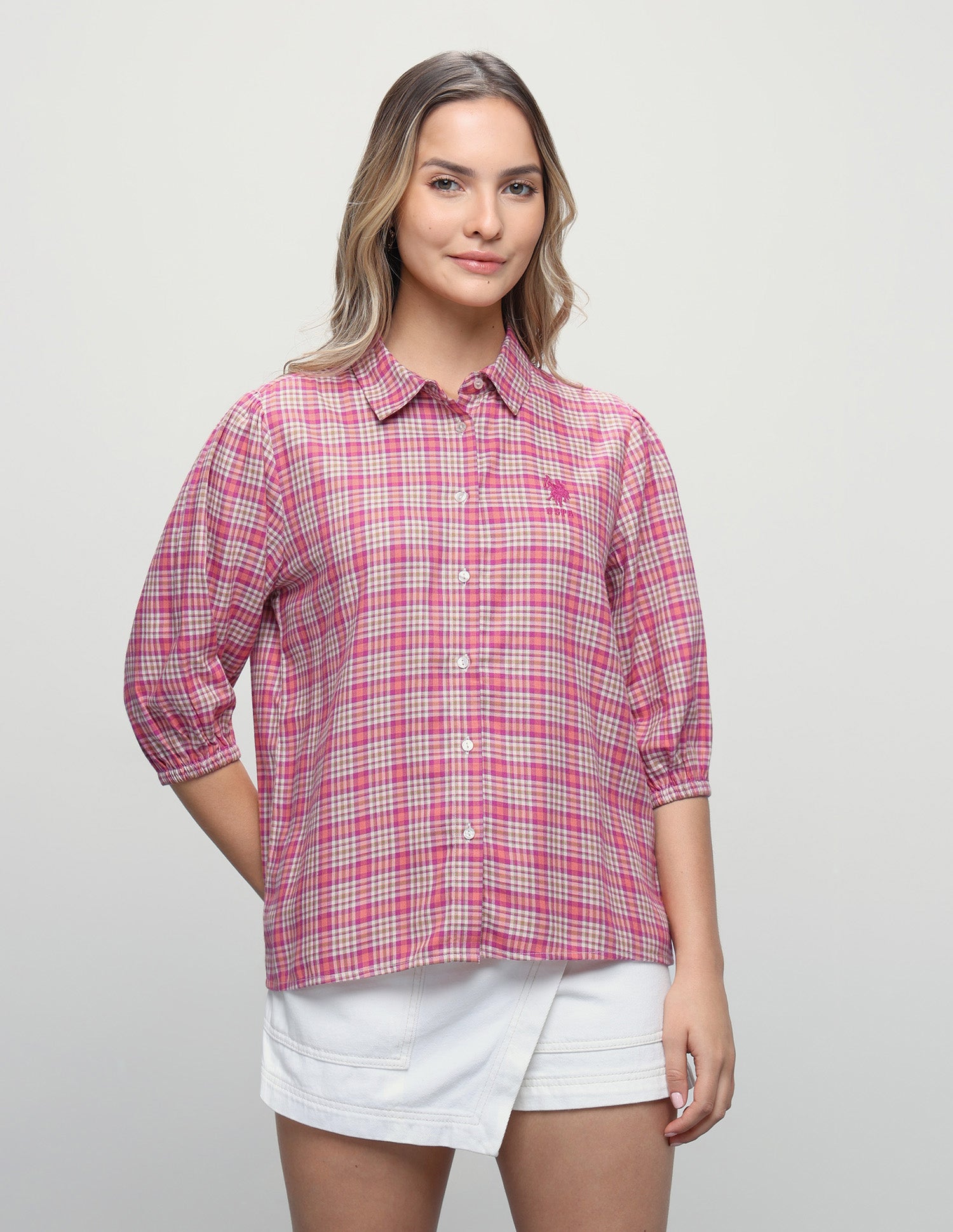 Plaid Checked Relaxed Fit Shirt Multi Colour - U.S. Polo Assn. India | Large
