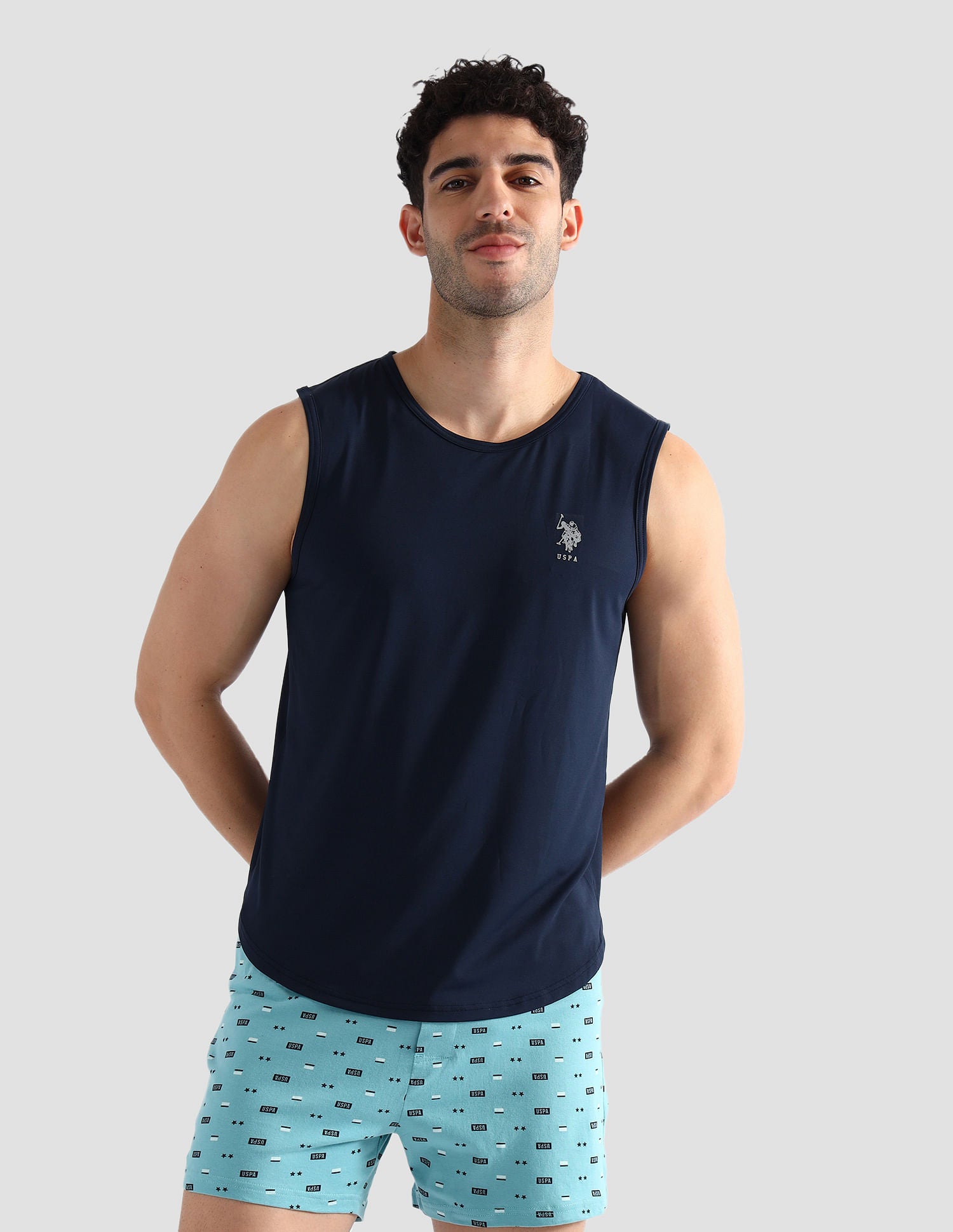 Solid Cotton OEV07 Vest - Pack Of 1 Navy - U.S. POLO ASSN. | Large