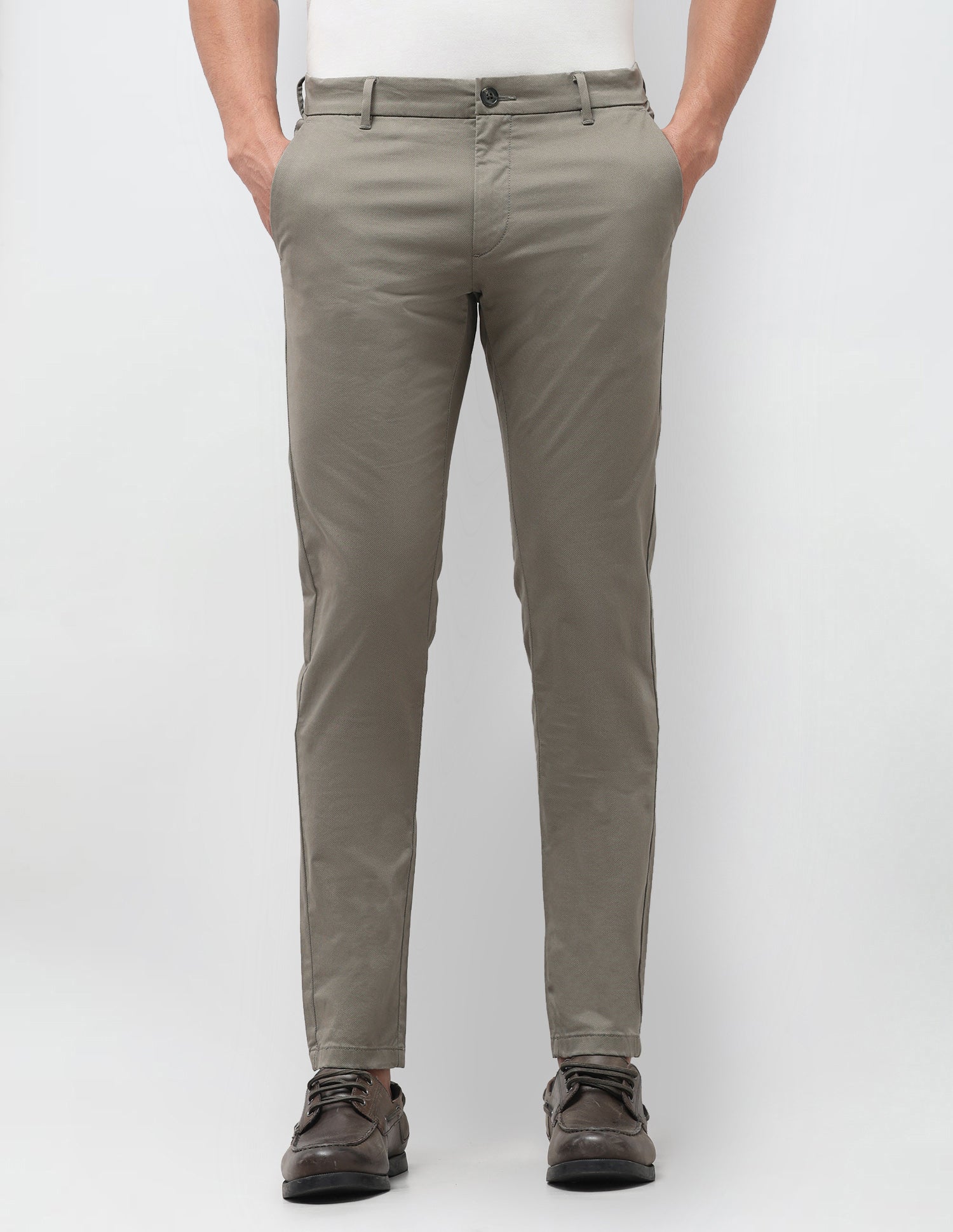 Austin Slim Fit All Over Printed Trousers Sage - U.S. Polo Assn. India | Large