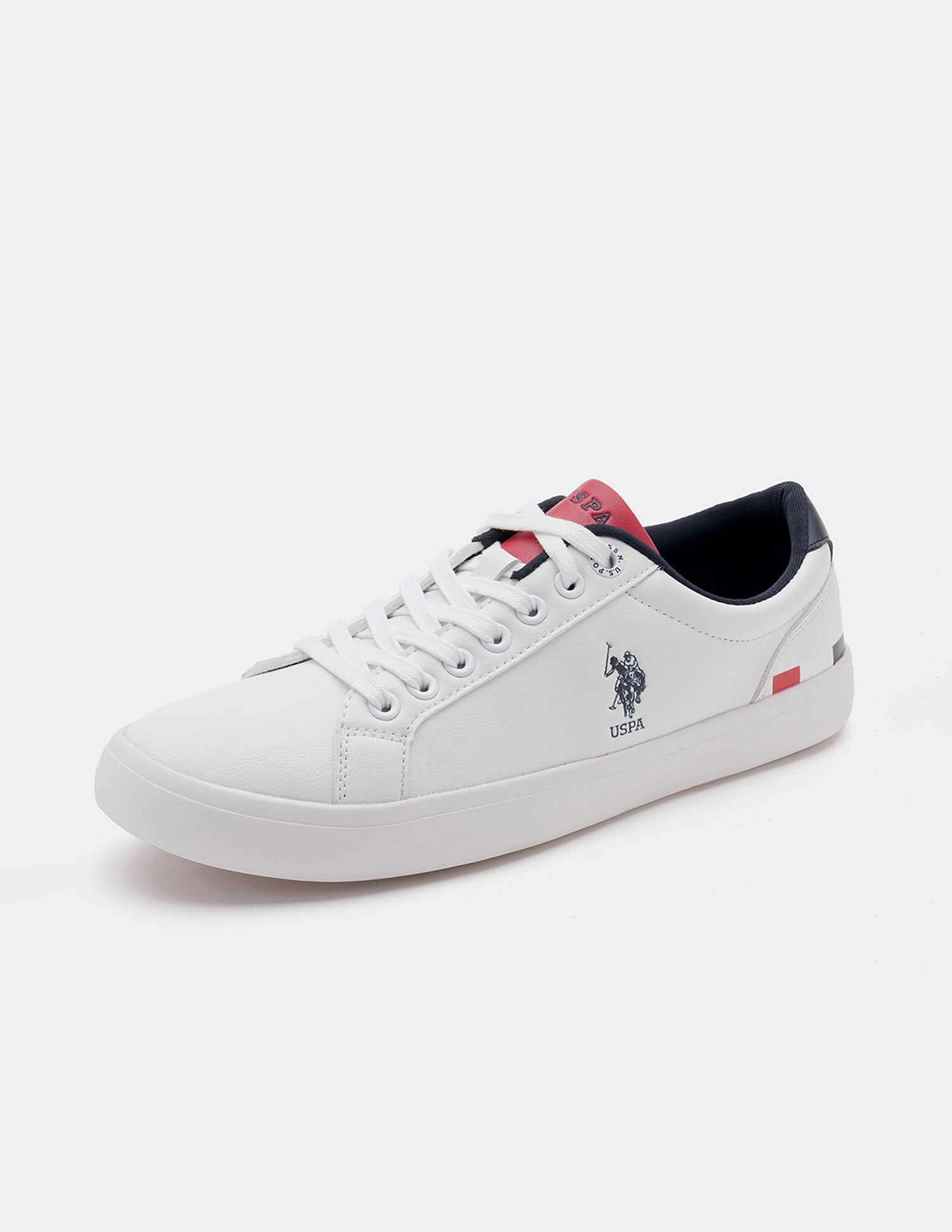 Round Toe Anton 3.0 Solid Sneakers Off-White - U.S. Polo Assn. India | Large