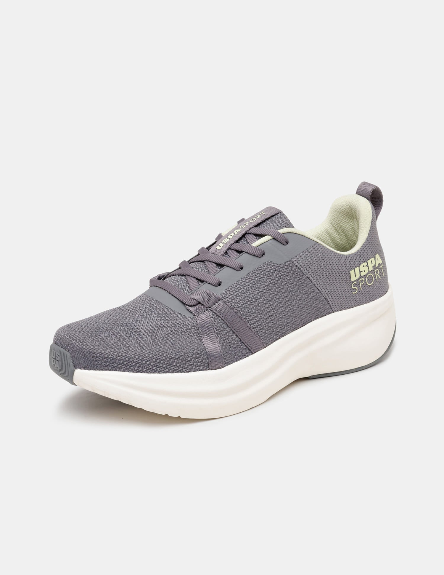 Men Grey Lance Uspa Sport Sneakers Dark Grey - U.S. Polo Assn. India | Large