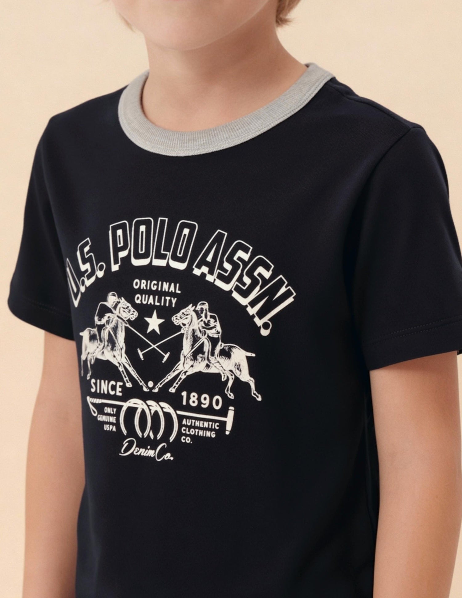 Graphic Printed Regular Fit T-Shirt Blue - U.S. Polo Assn. India | Large