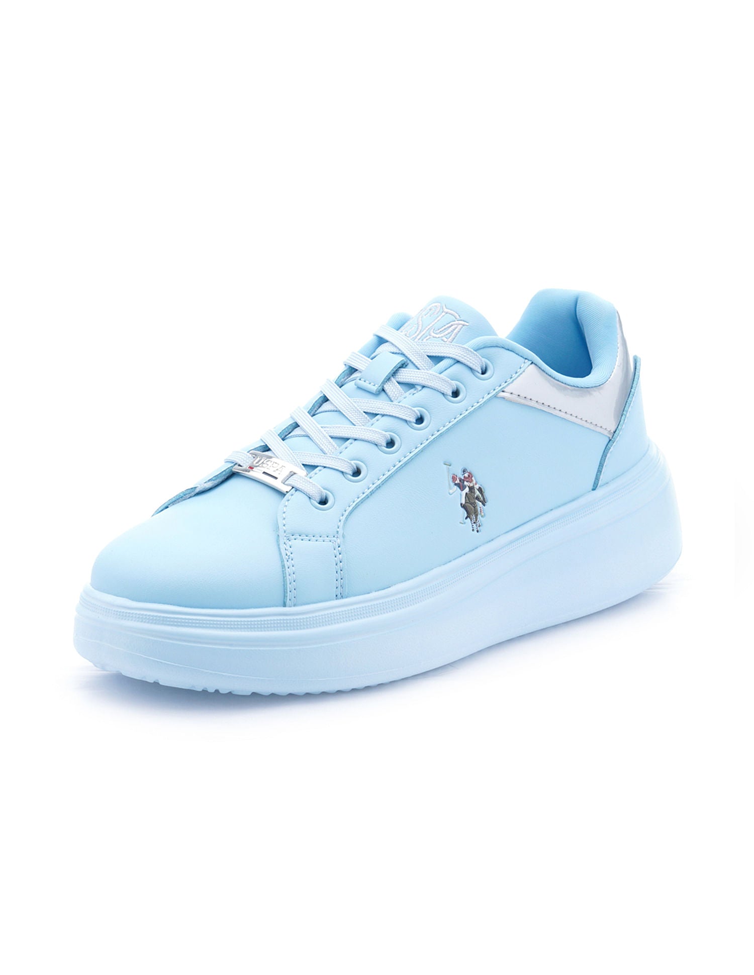 Women Metallic Logo Elsie 2.0 Sneakers Blue - U.S. Polo Assn. India | Large