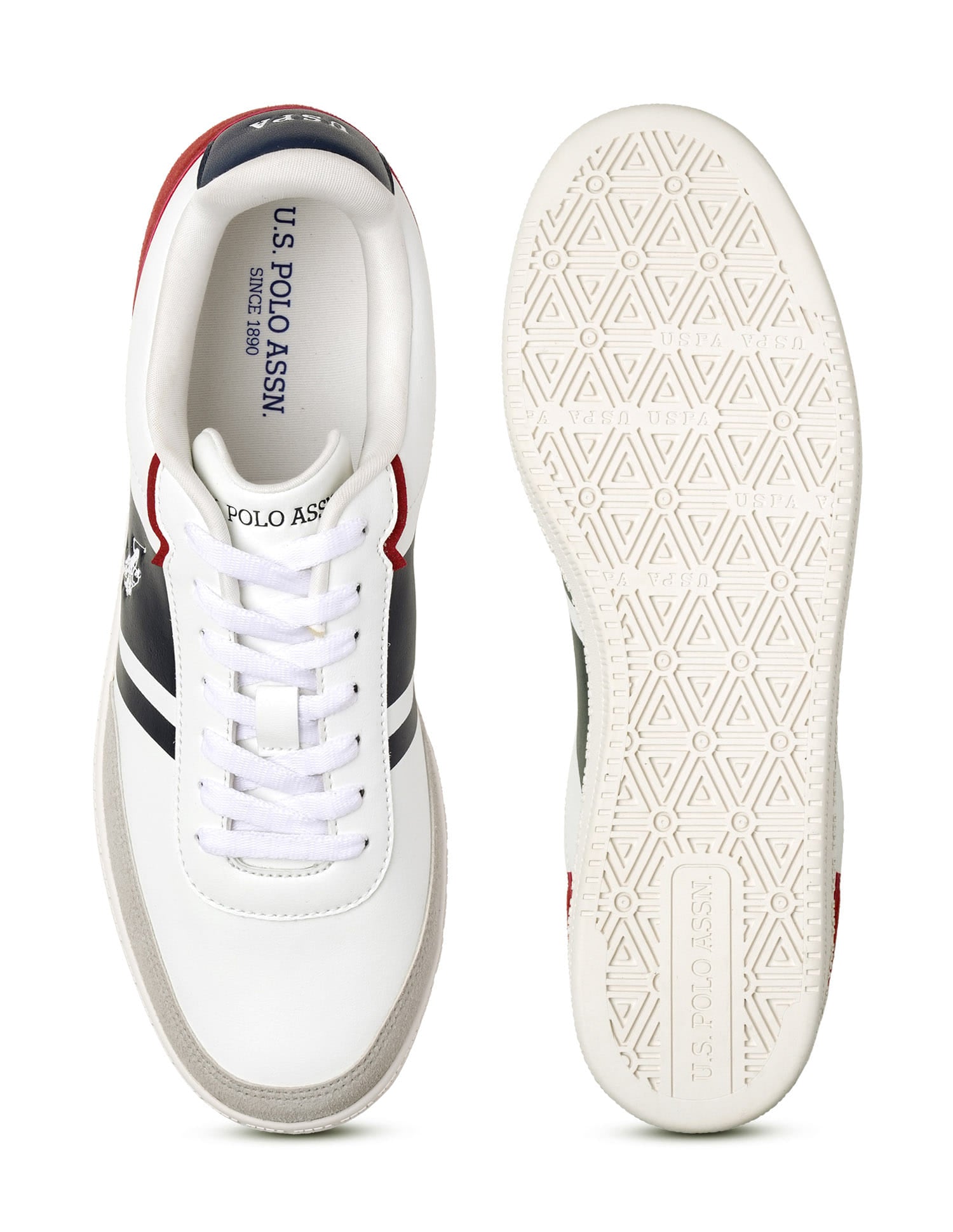 Men Hilton Suede Colourblocked Sneakers Multi-colour - U.S. Polo Assn. India | Large