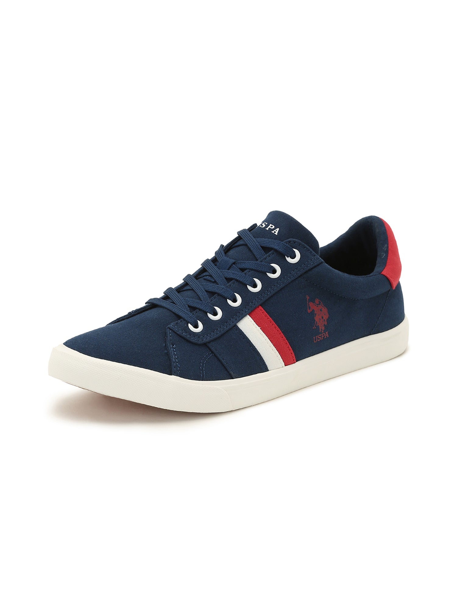Striped Round Toe Abor 3.0 Sneakers Navy - U.S. Polo Assn. India | Large