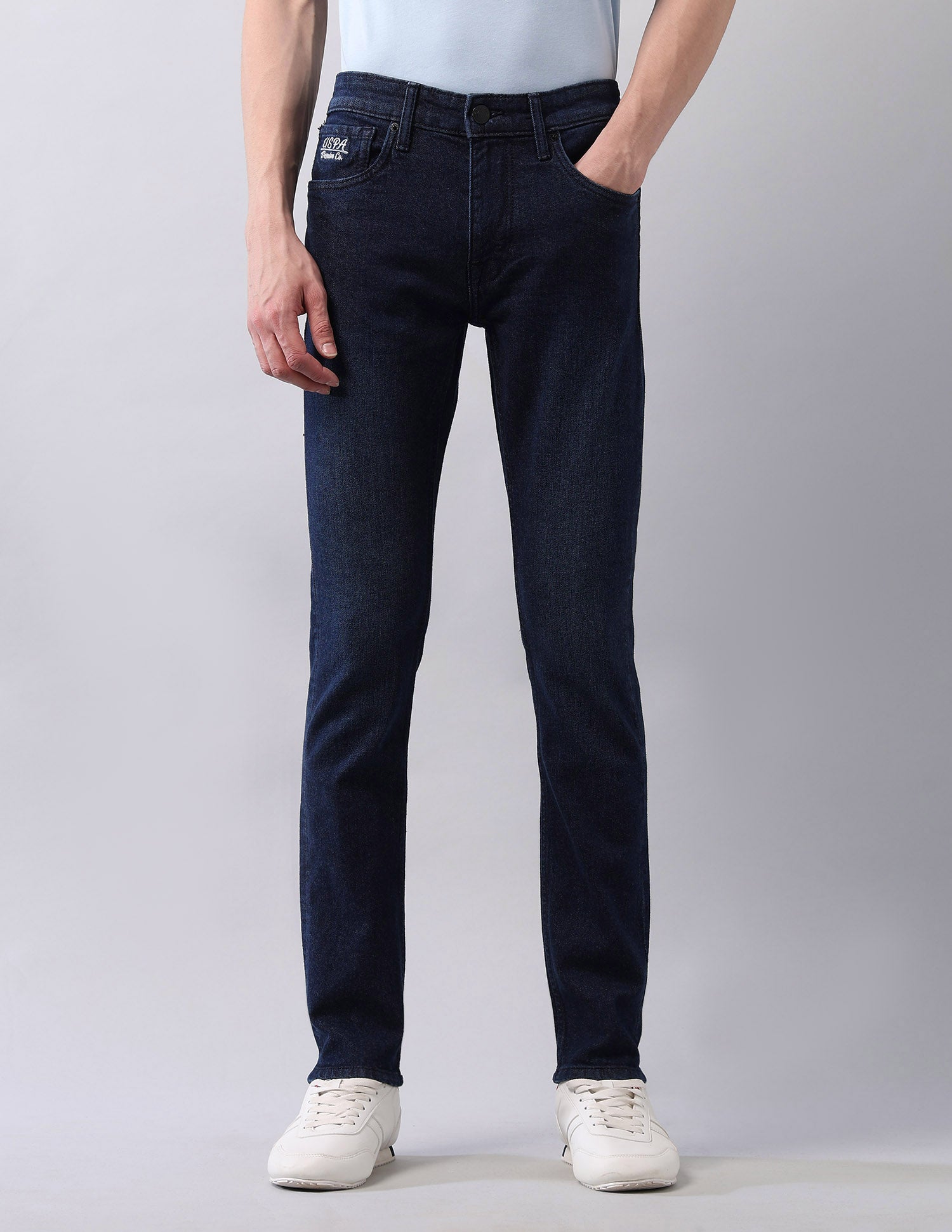 Regallo Skinny Fit Blue Jeans Blue - U.S. Polo Assn. India | Large