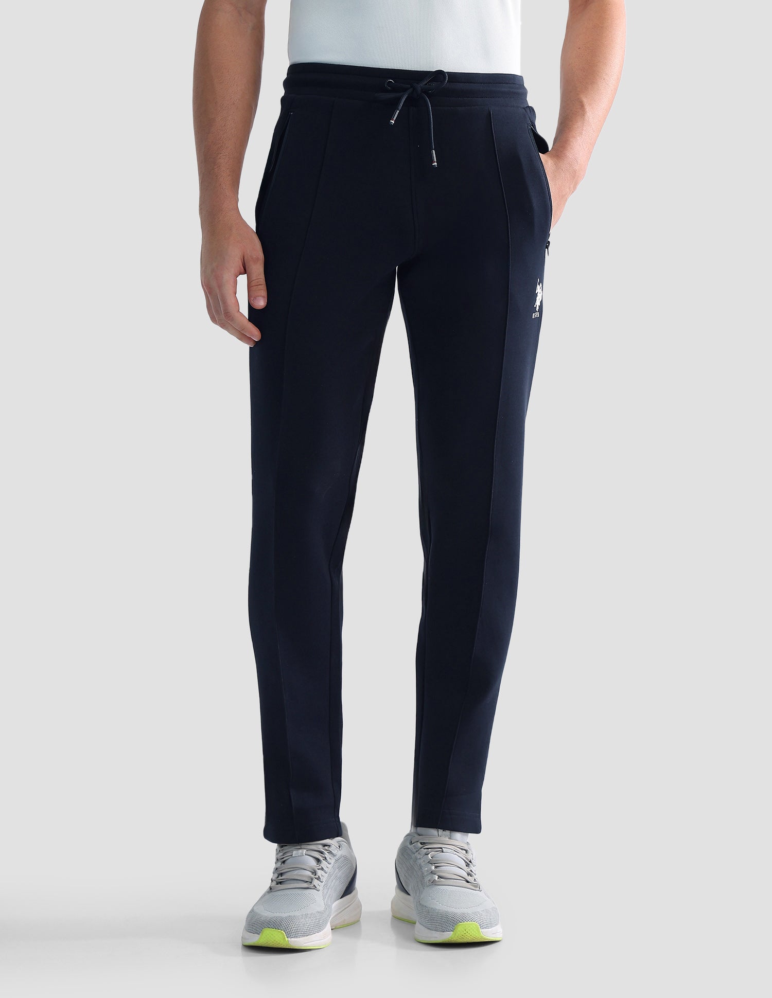 Mid Rise Regular Fit Active Track Pants Navy - U.S. POLO ASSN. | Large