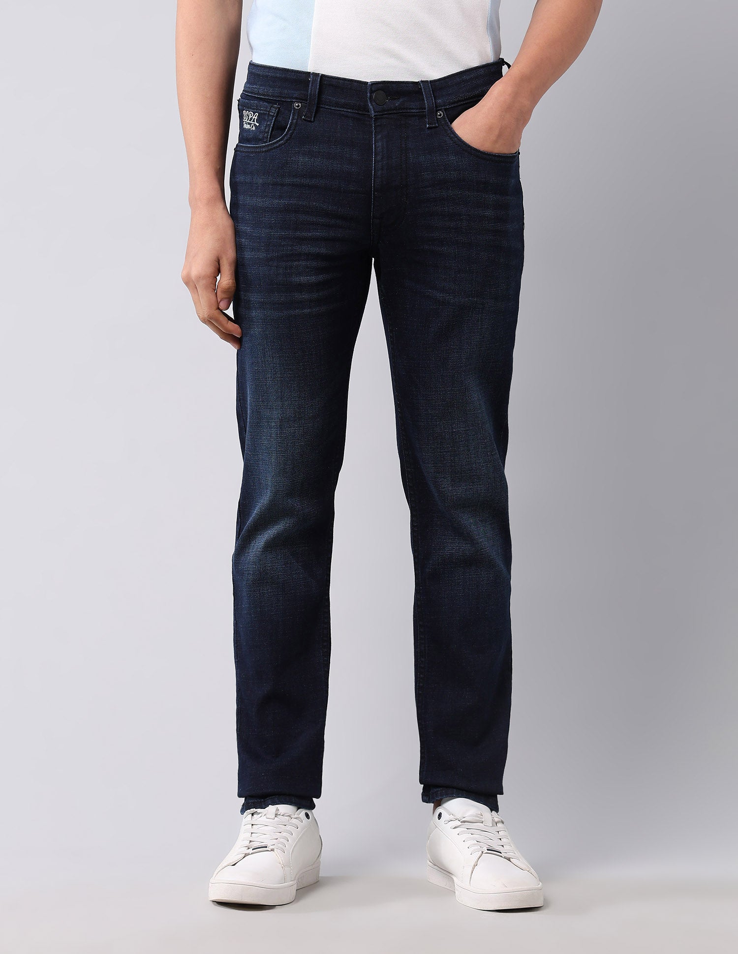 Brandon Slim Tapered Fit Black Jeans Black - U.S. POLO ASSN. | Large