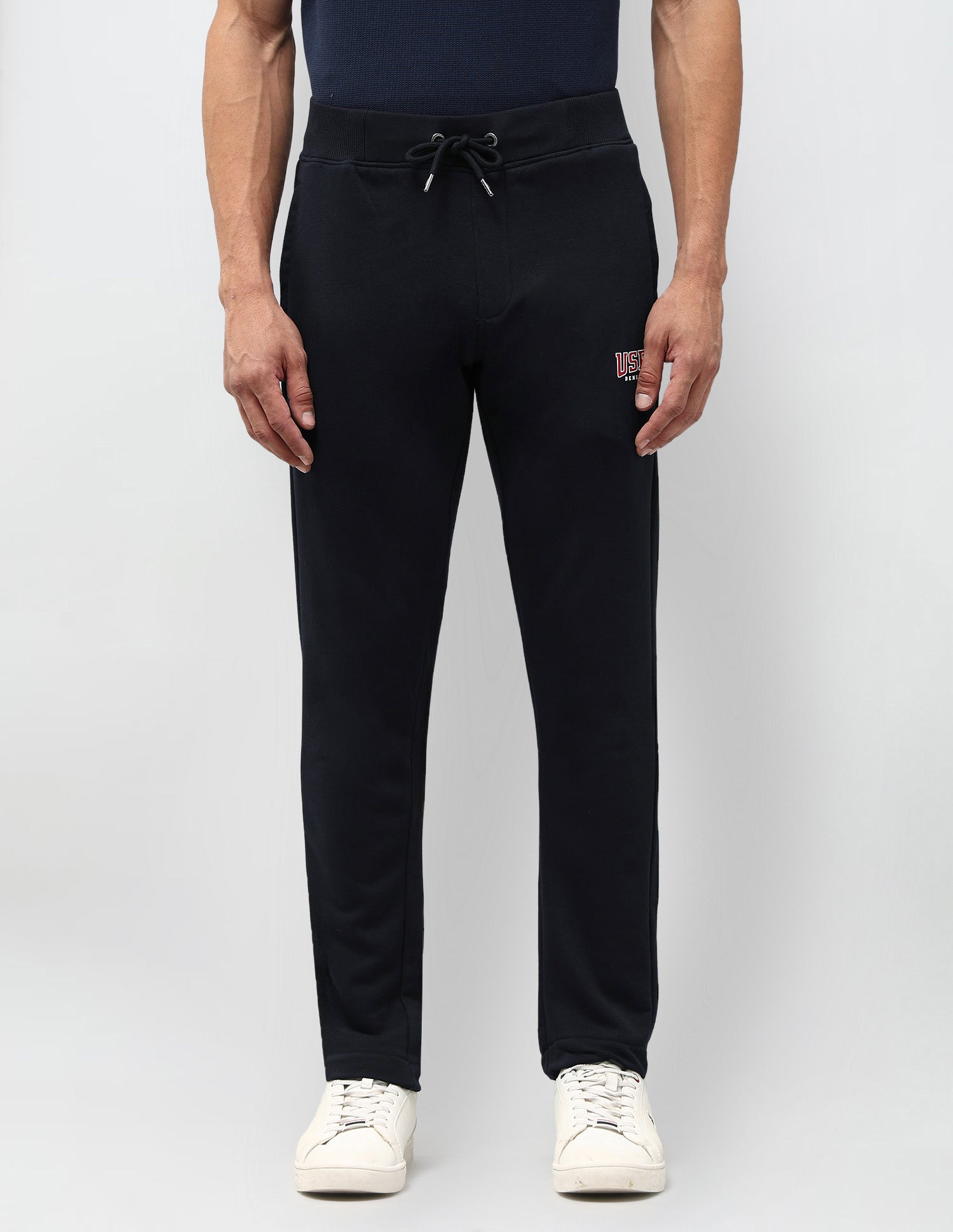 Solid Mid Rise Track Pants Navy - U.S. POLO ASSN. | Large
