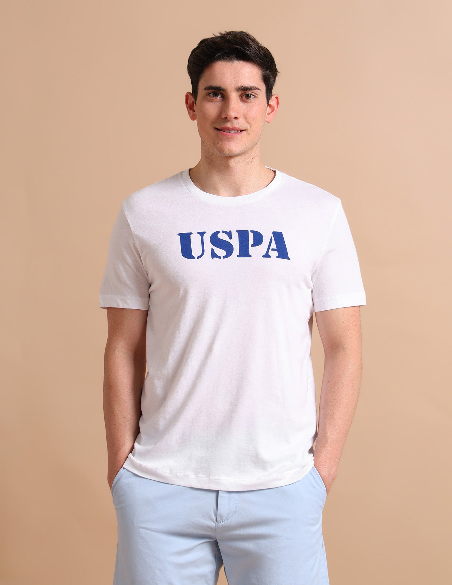 Contrast Logo T-Shirt White - U.S. POLO ASSN. | Large