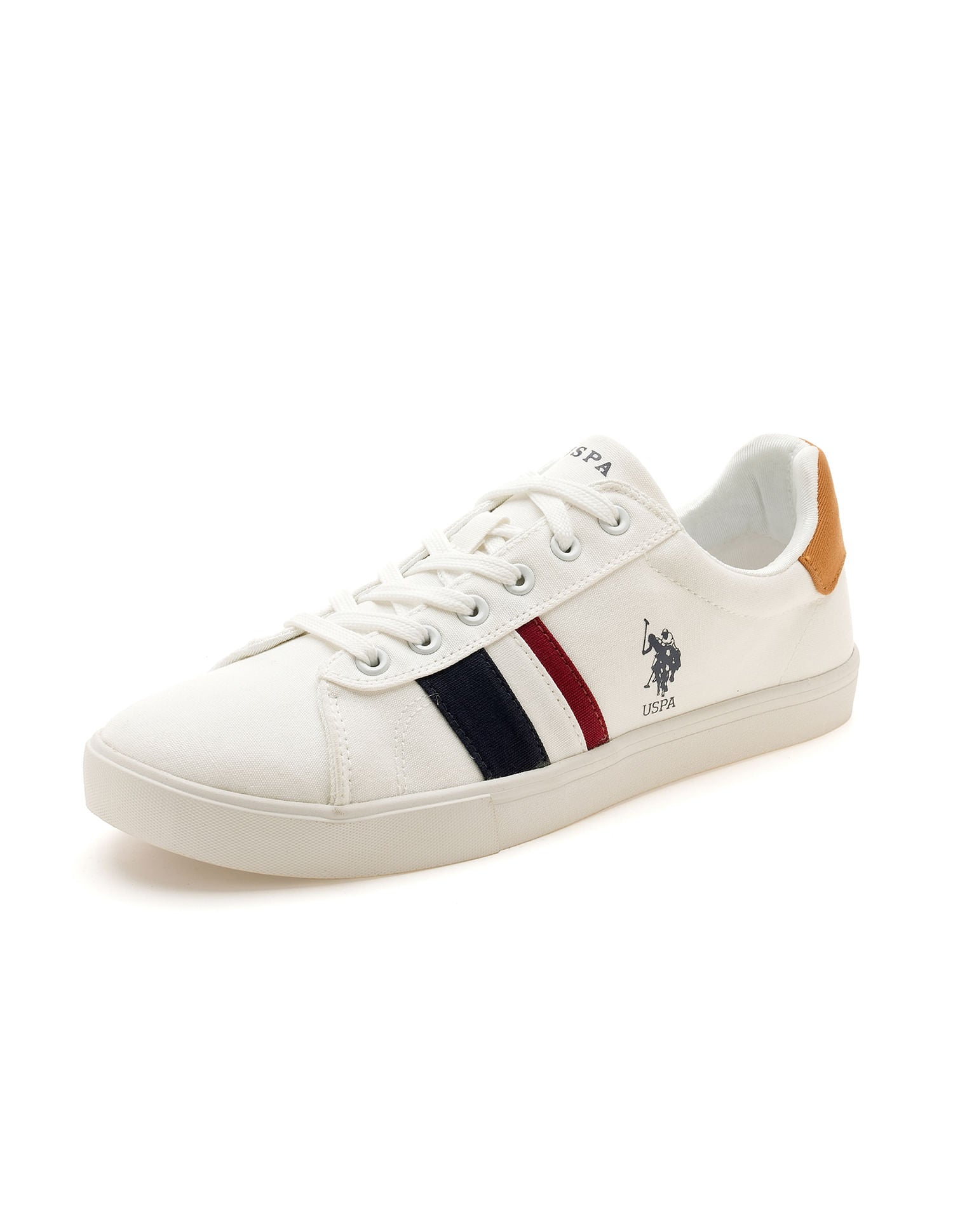 Striped Round Toe Abor 3.0 Sneakers Off White - U.S. POLO ASSN. | Large