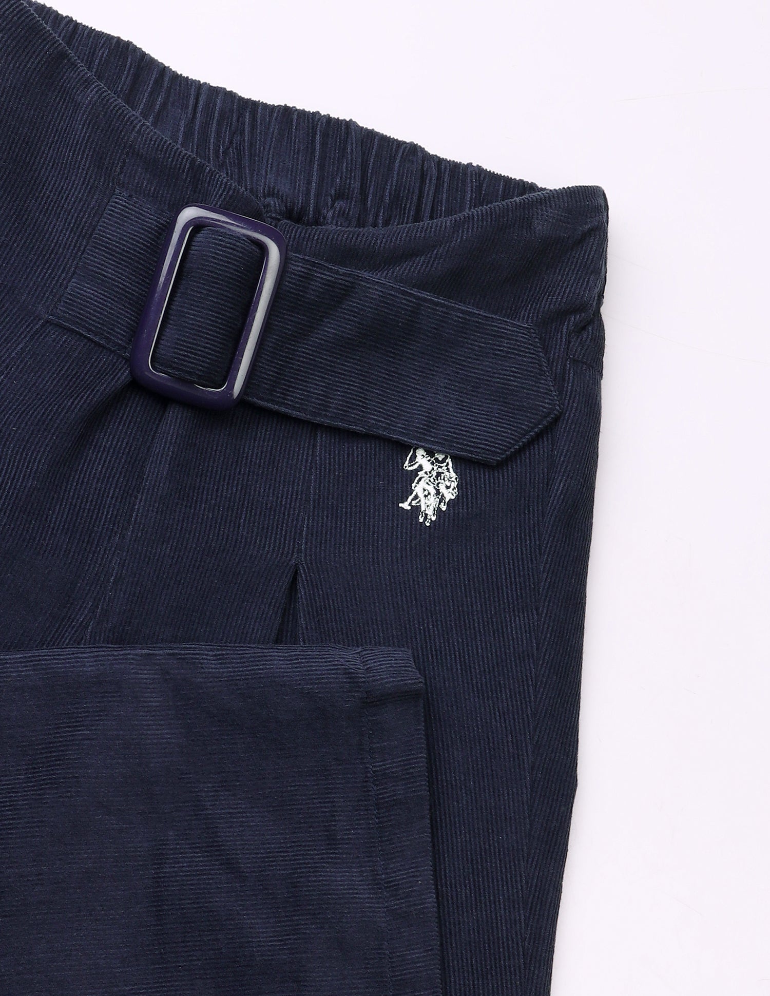 Corduroy Relaxed Fit Trousers Navy - U.S. Polo Assn. India | Large